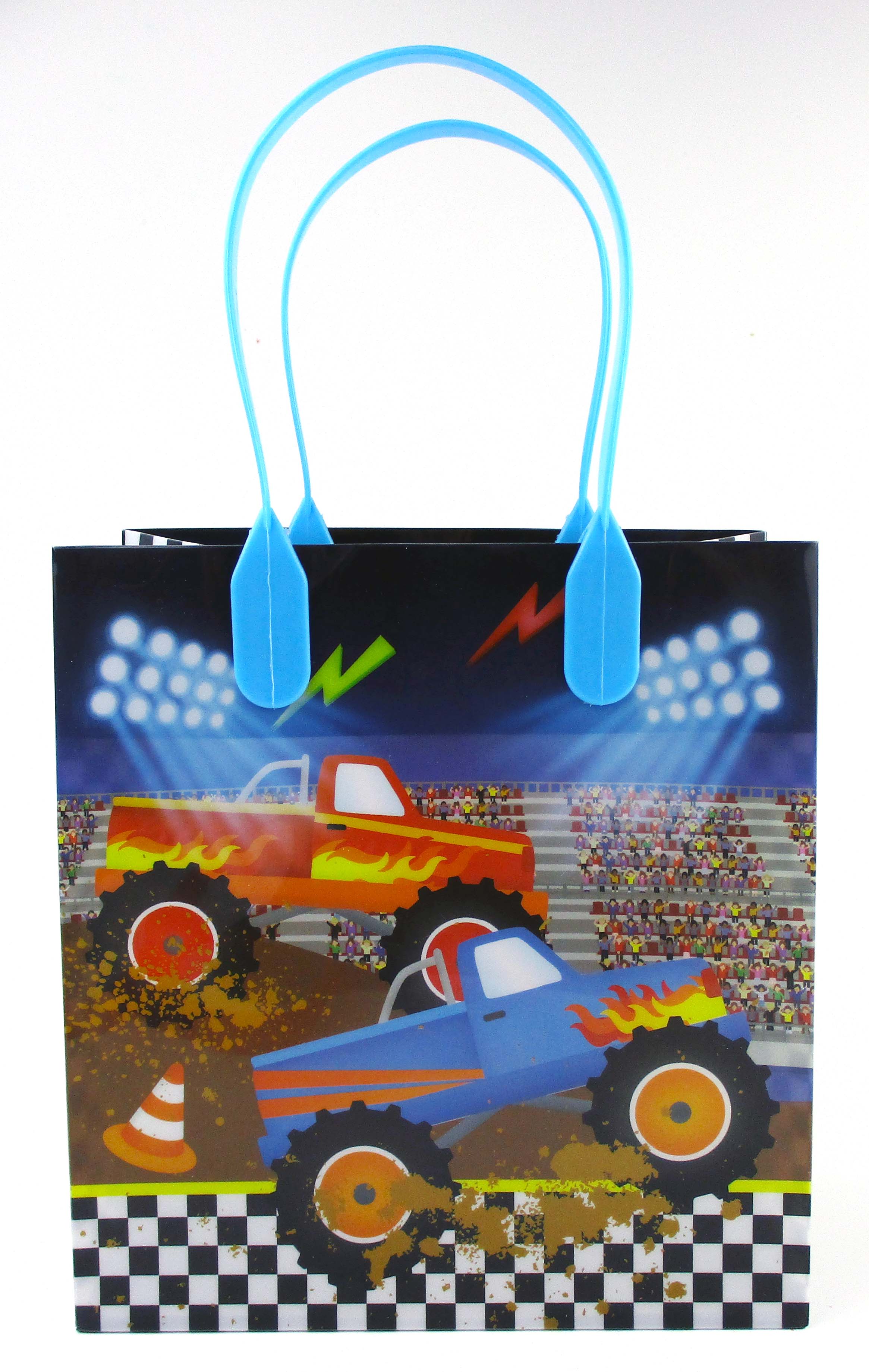 Monster Truck Themed Party Favor Bags Treat Bags - Set Of 6 Or 12
