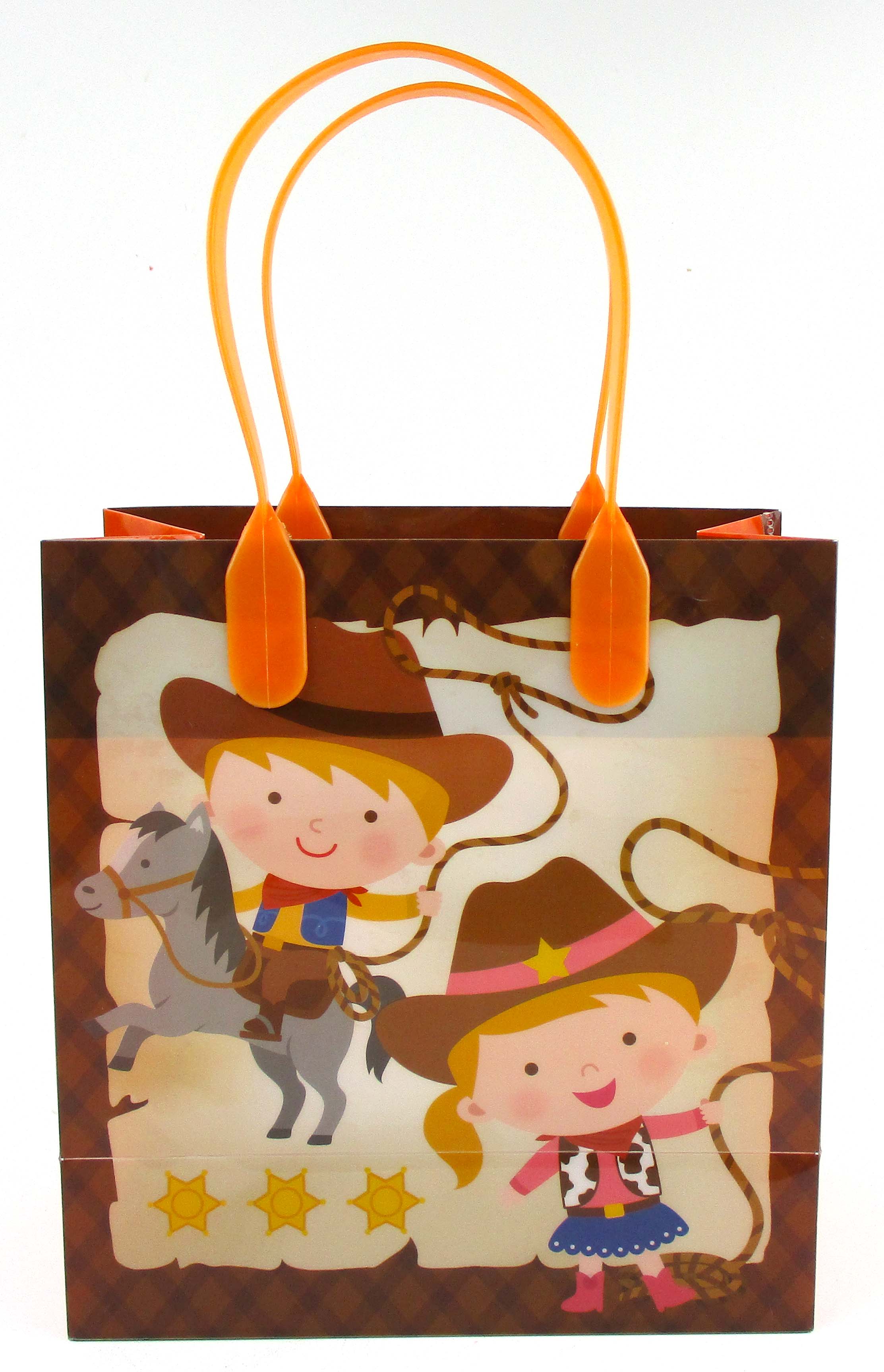 Western Cowboy Cowgirl Themed Party Favor Bags Treat Bags - Set Of 6 Or 12