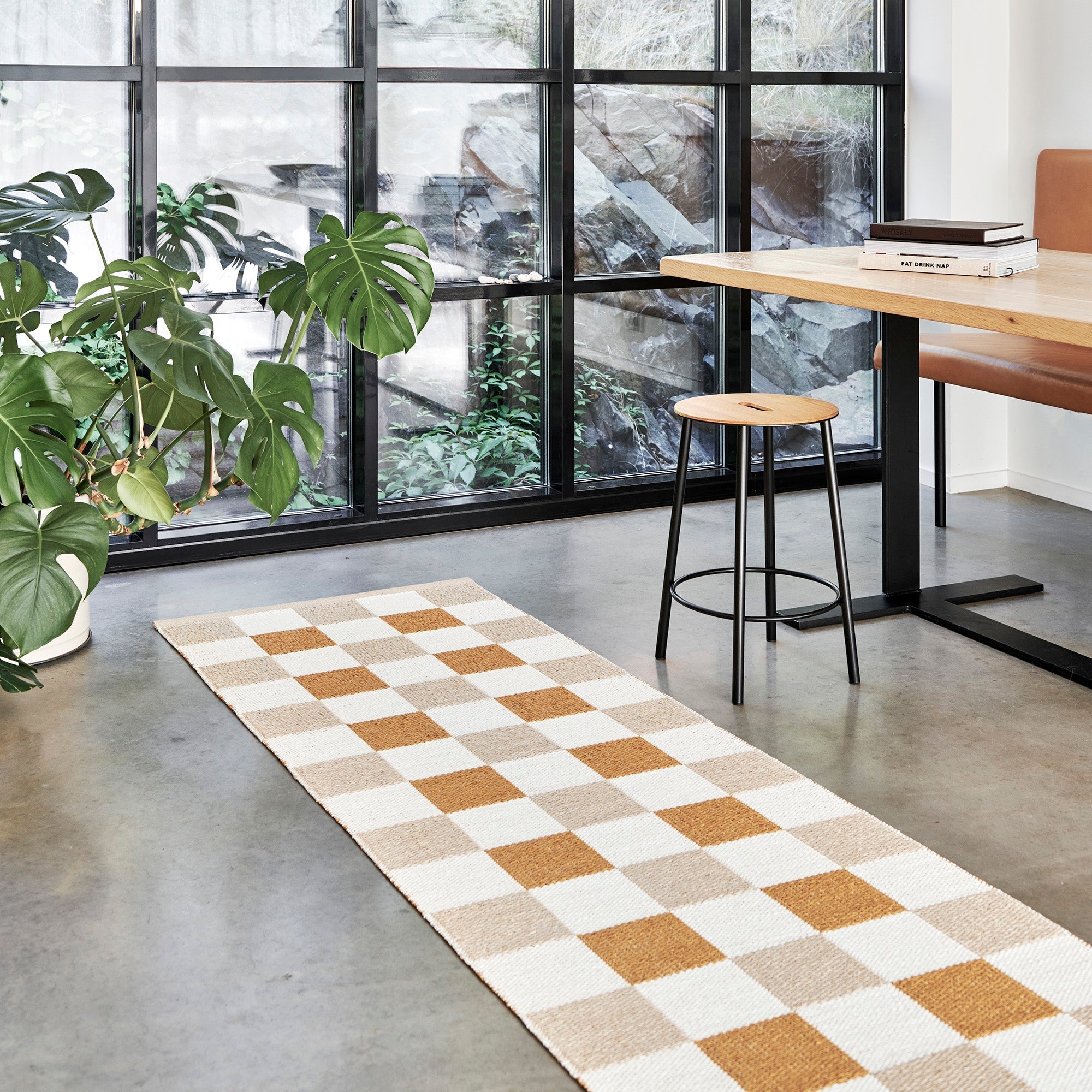 Rug Pix Beige/vanilla/ochre 2.25 X 8 Ft