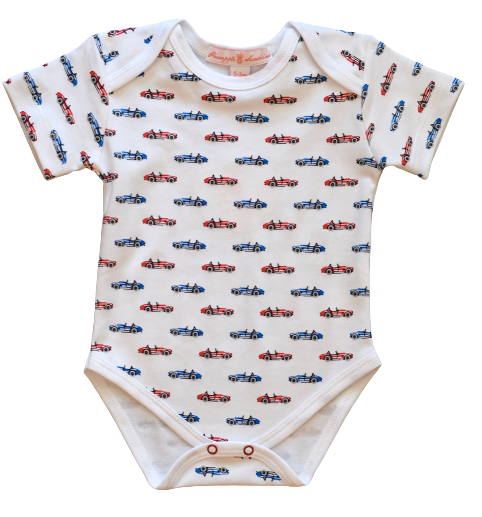 Red Cobra Car S/s Onesie