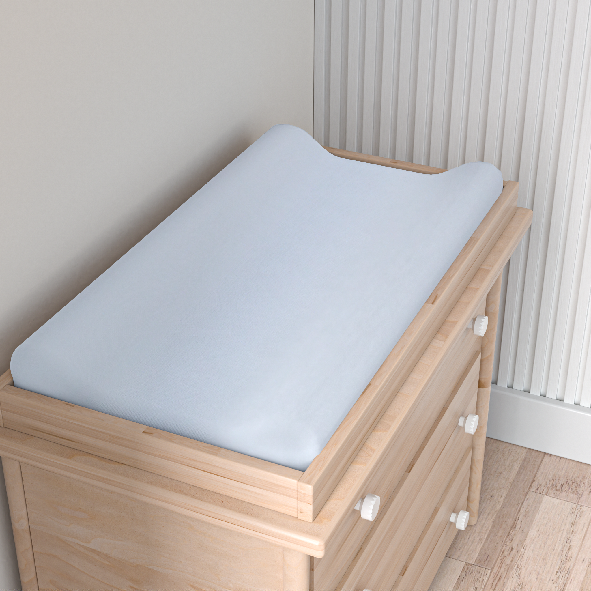 Bassinet Sheet / Changing Pad Cover - Light Blue