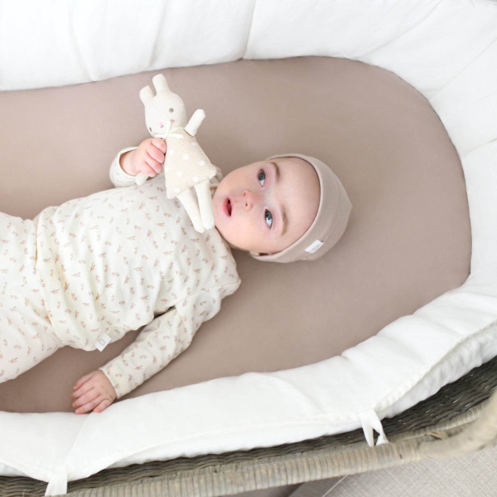 Bassinet Sheet / Changing Pad Cover - Oatmeal