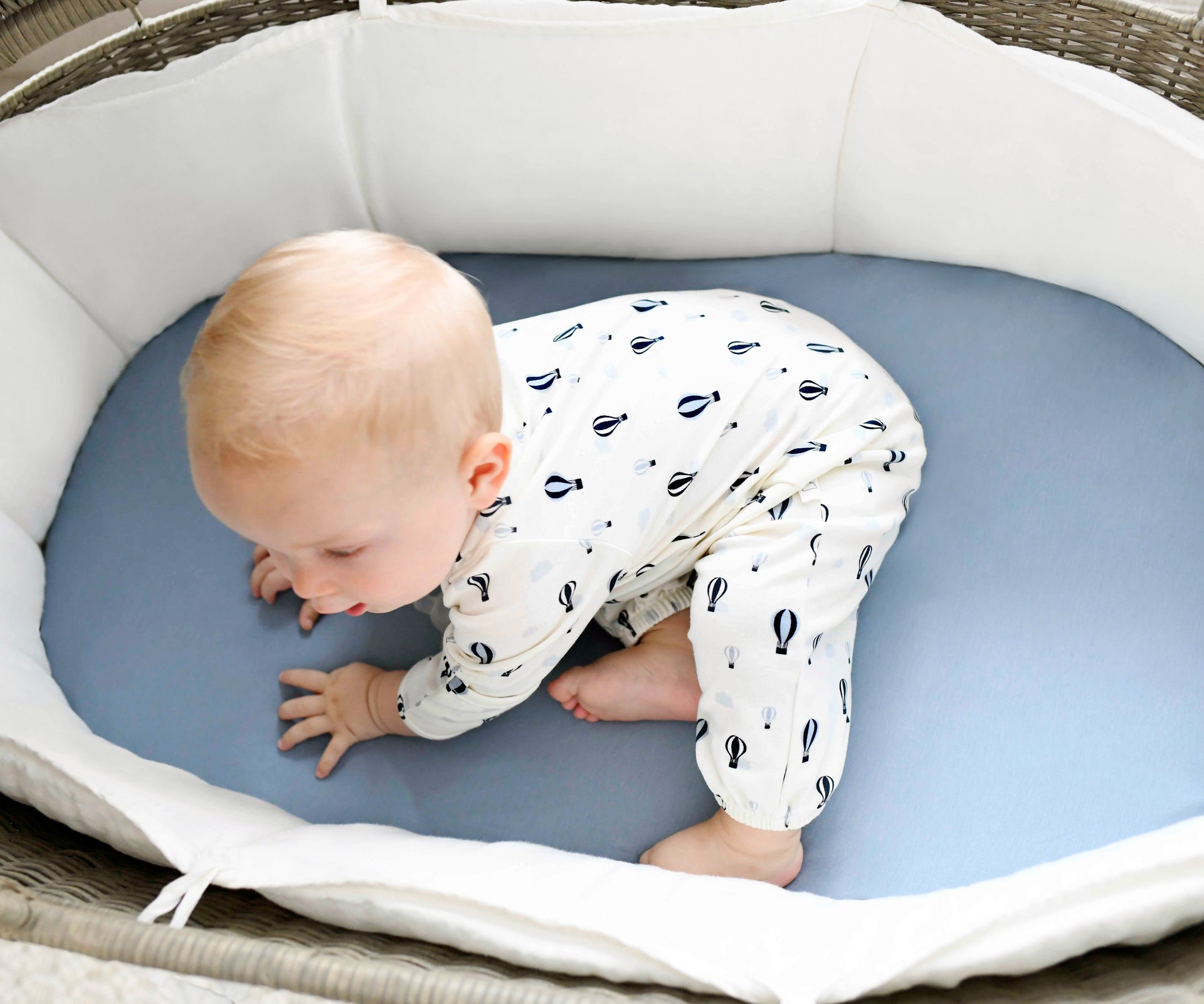 Bassinet Sheet / Changing Pad Cover - Slate Blue