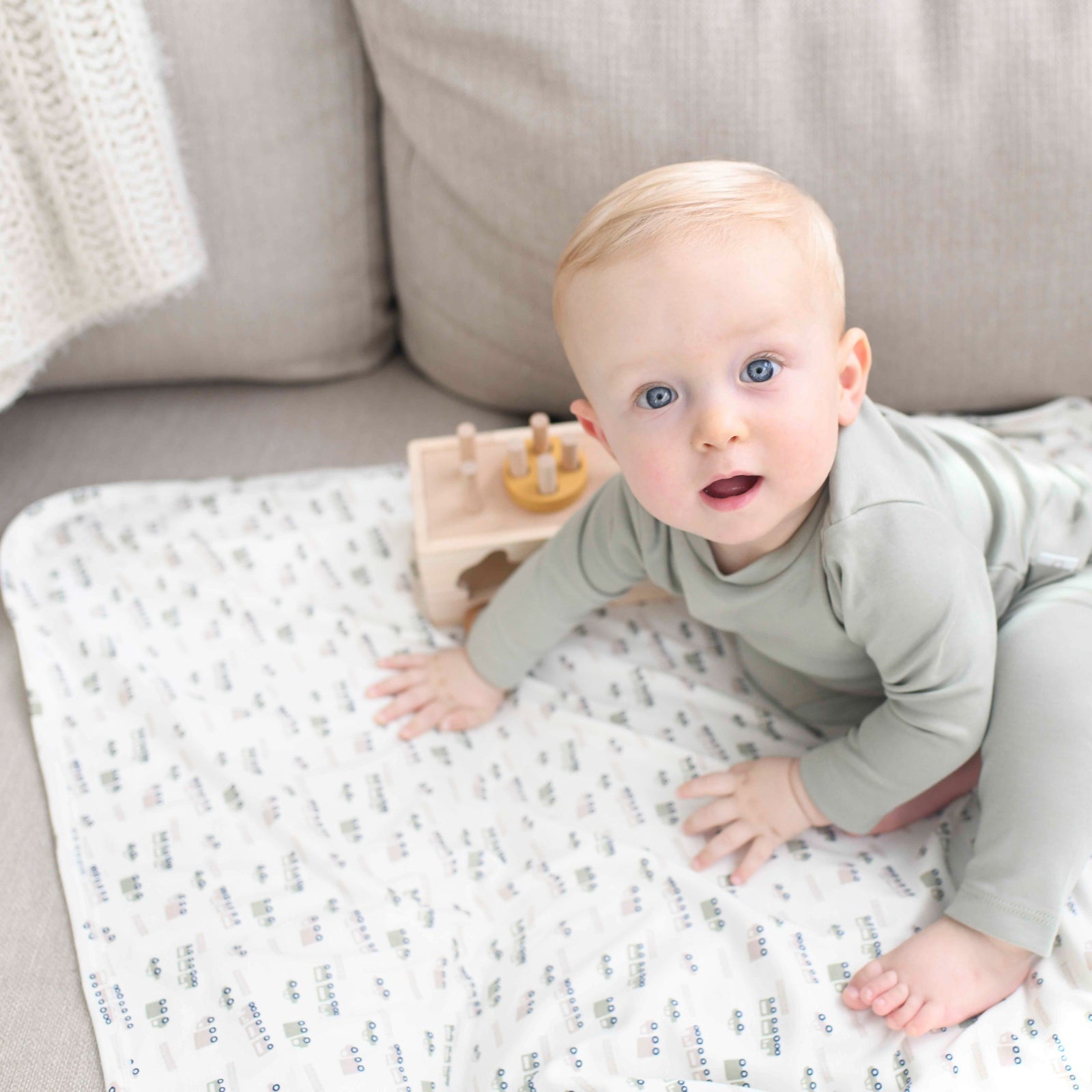 Receiving Blanket - Transportation