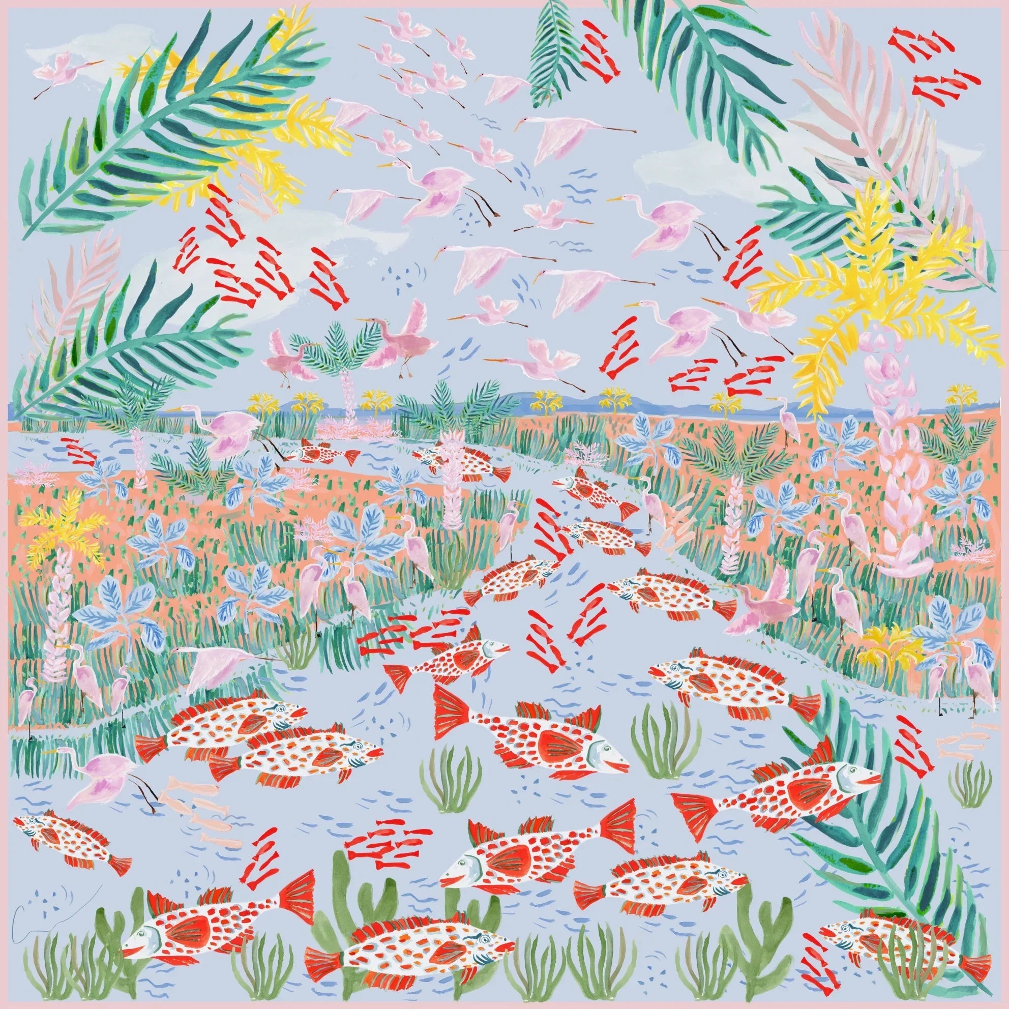 Marsh Party Print