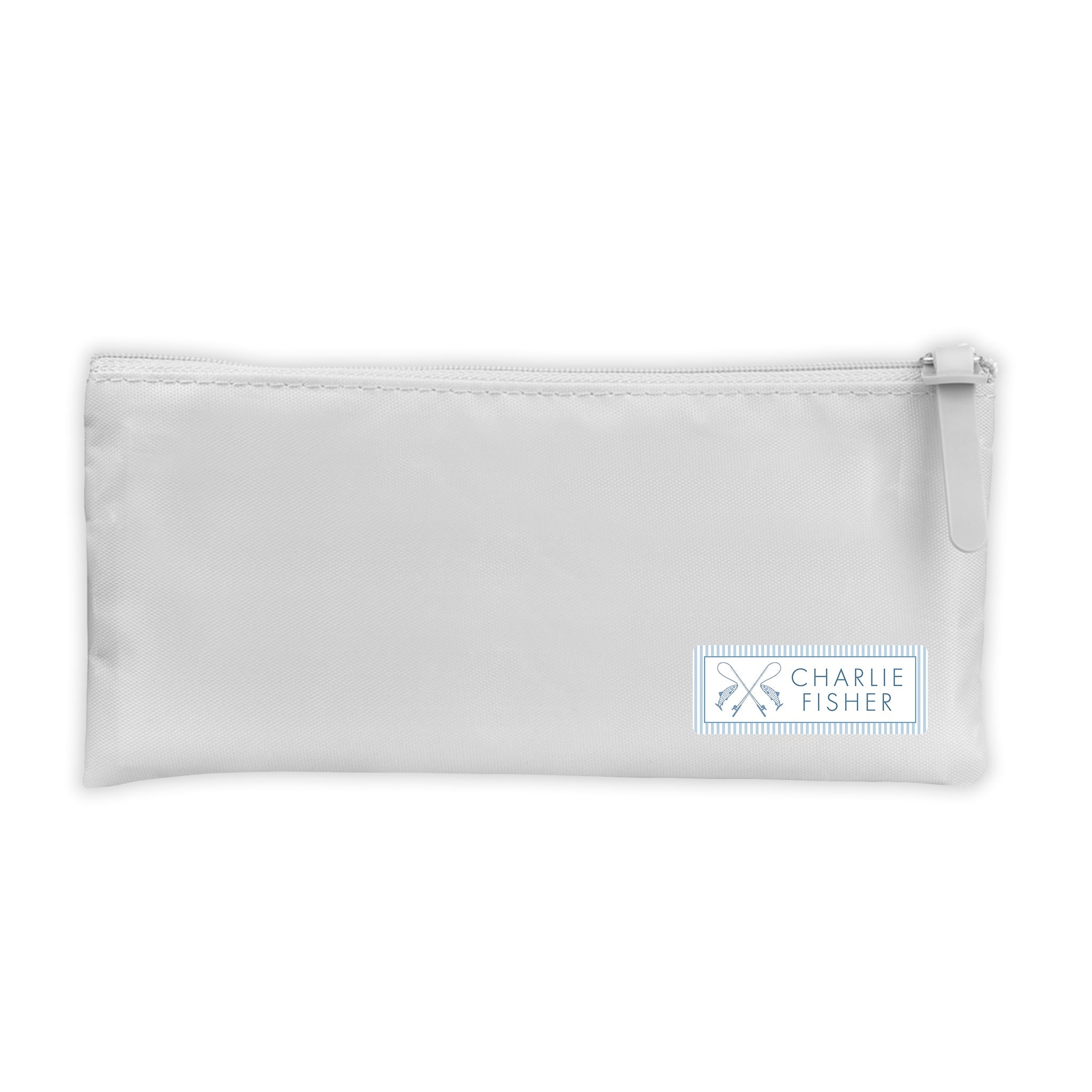 Pinstripe Fish Vinyl School Labels