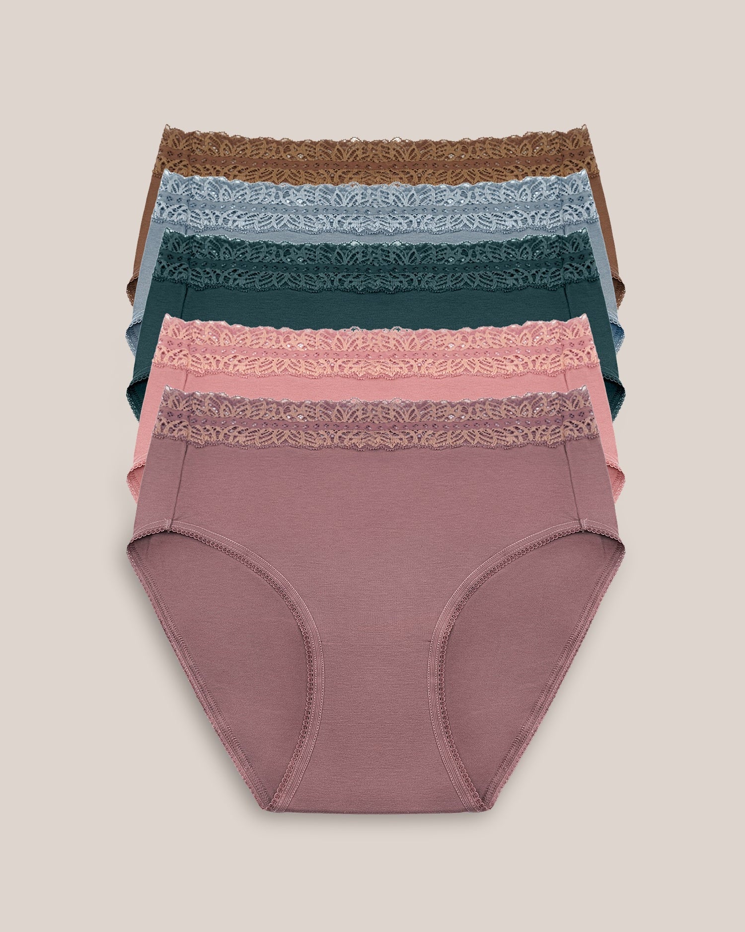 High-waisted Postpartum Underwear Pack | Dusty Hues