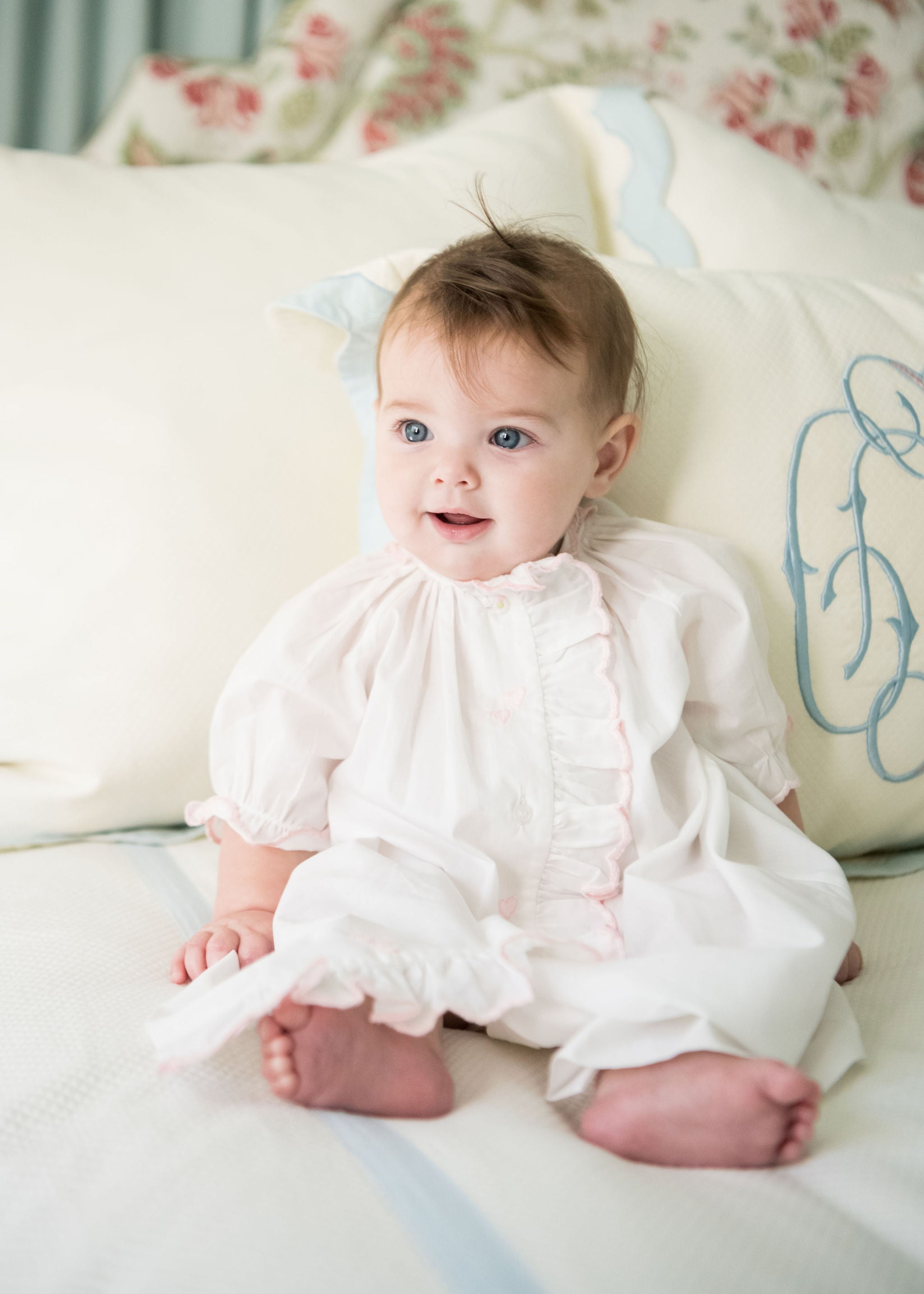 Baby Erin Heart Cotton Daygown