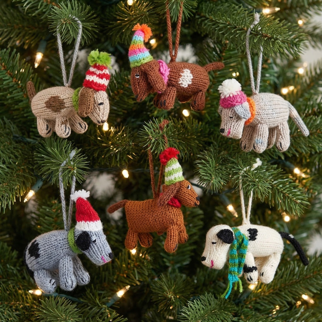Dog Ornaments- Set Of 6