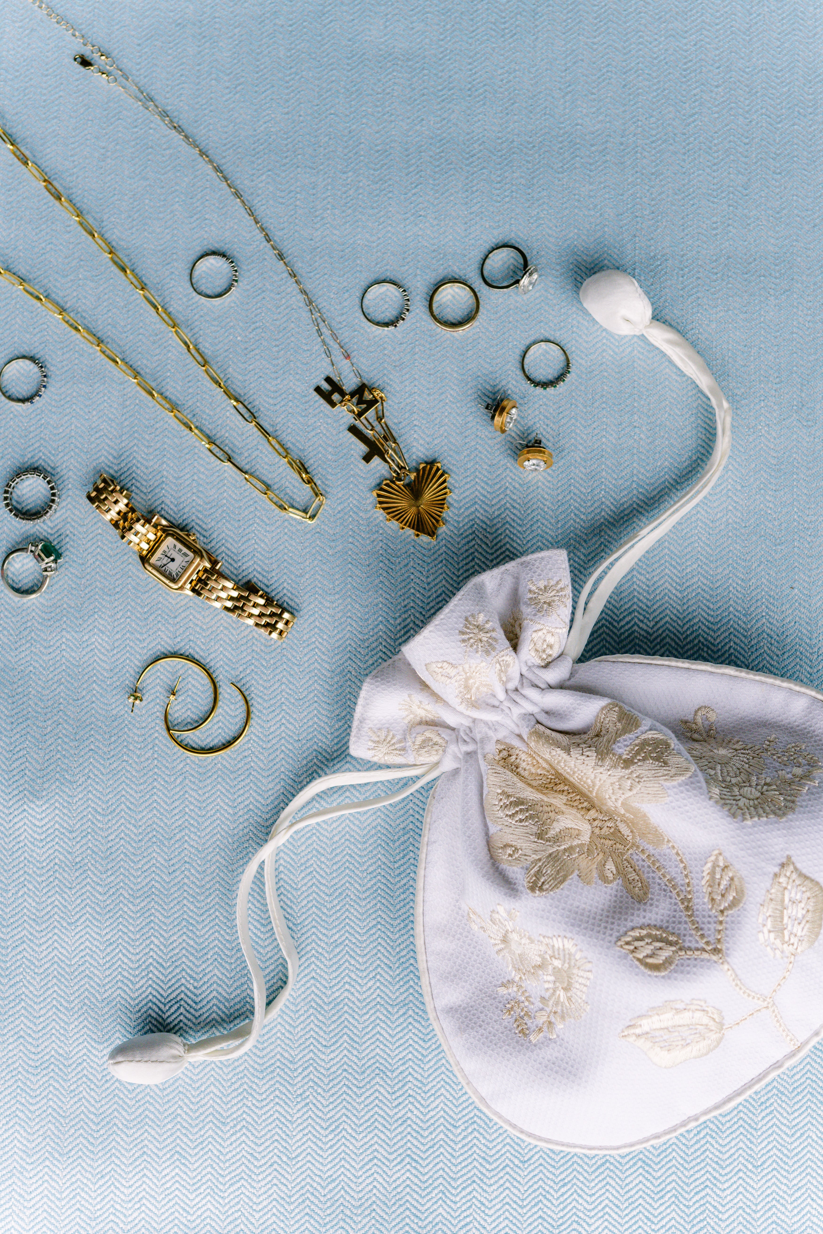 Peony Jewelry Pouch
