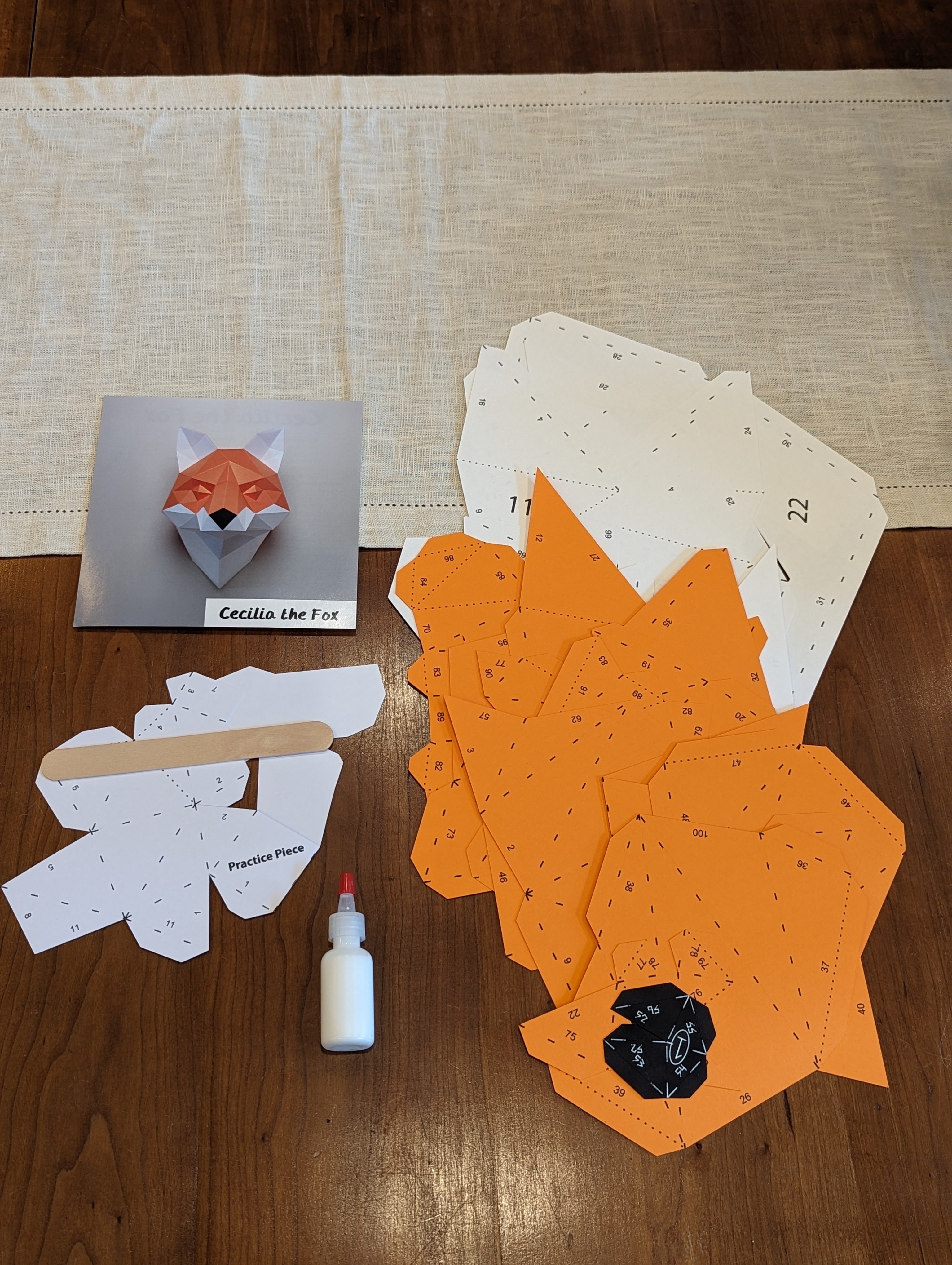 Cecilia The Fox | Diy Paper Craft Animal Kit