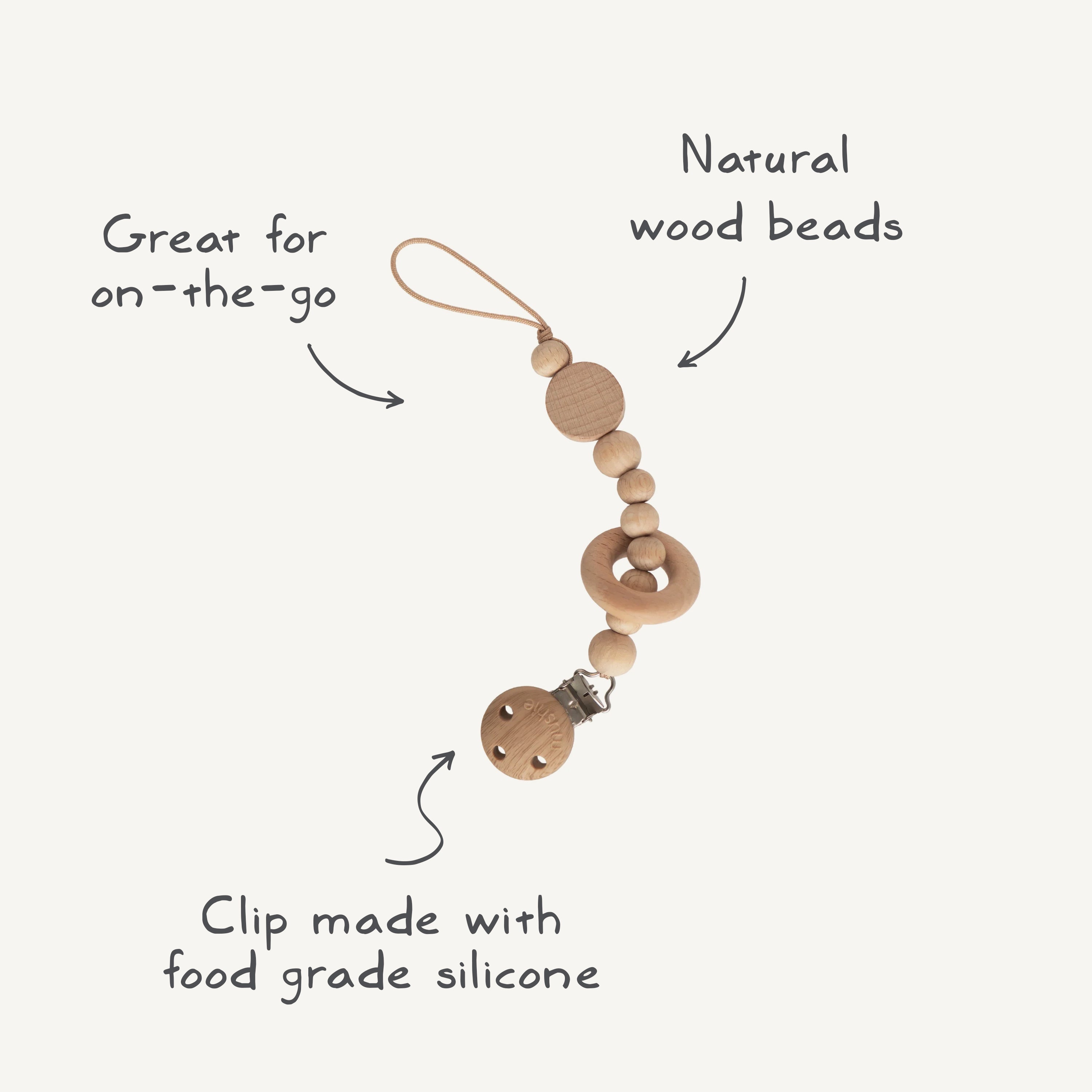 Silicone Pacifier Clip | Mila