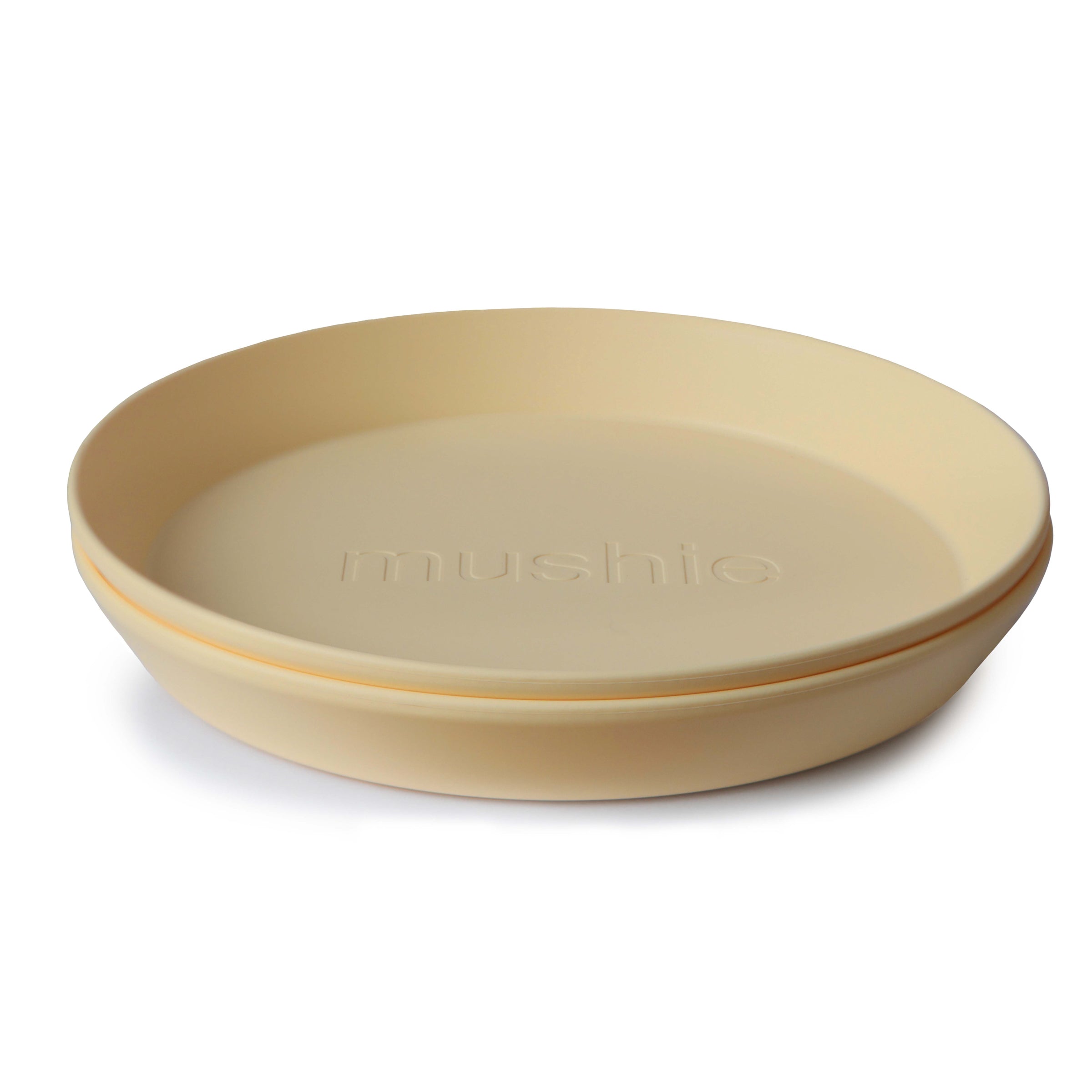 Round Dinnerware Plates, Set Of 2
