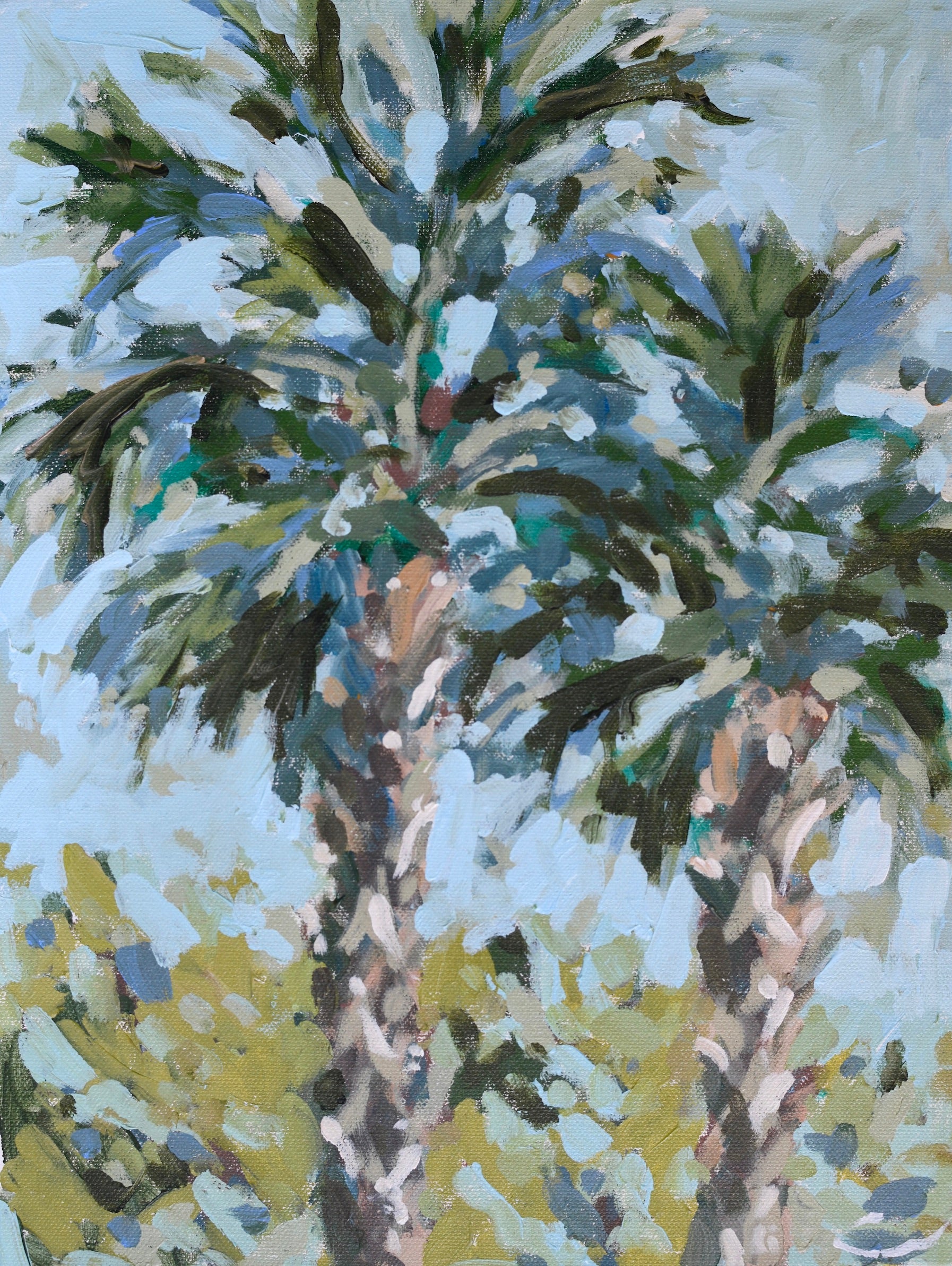 Palms From The Patio Print
