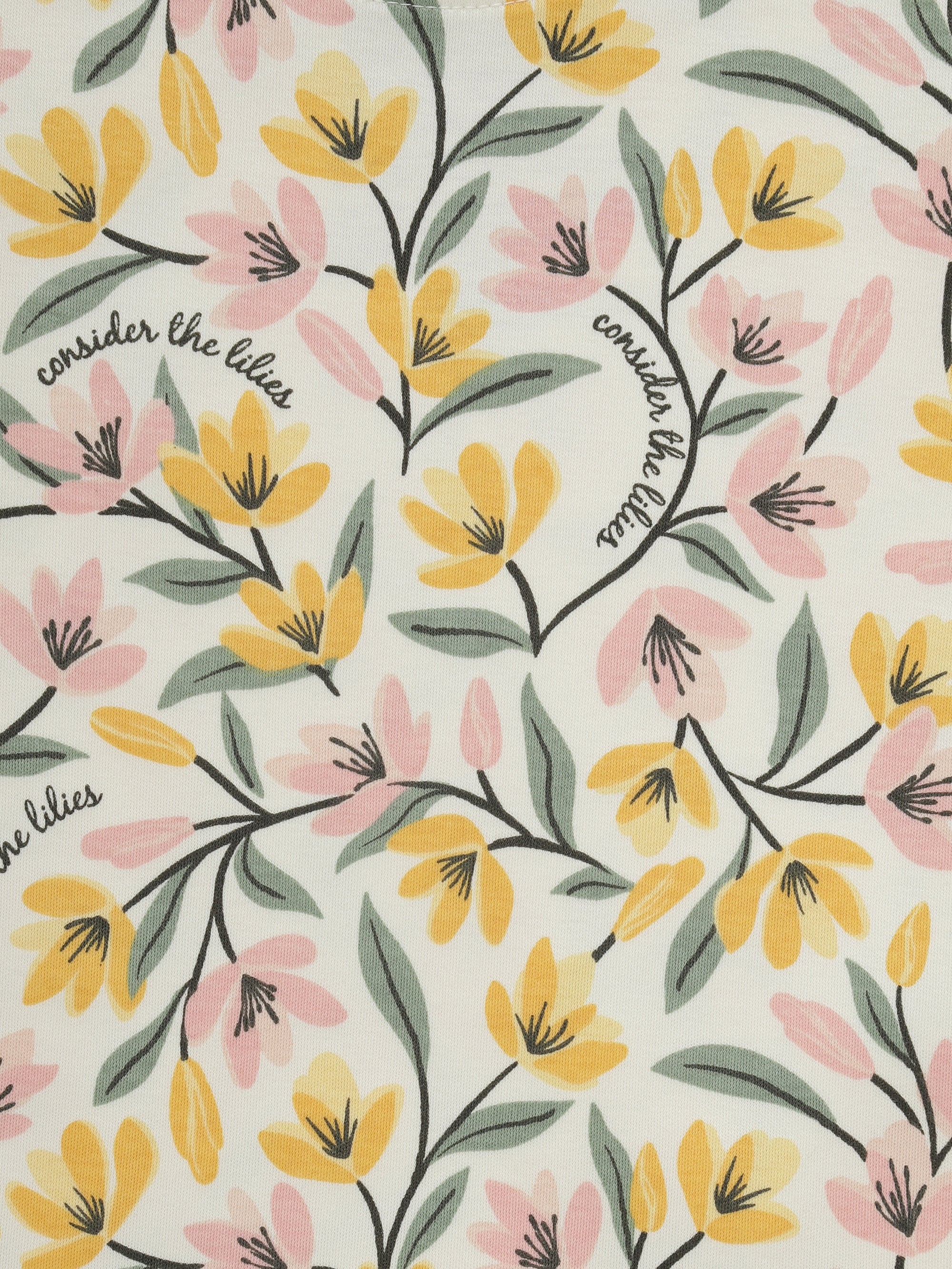 Consider The Lilies Short Sleeve Set Cotton