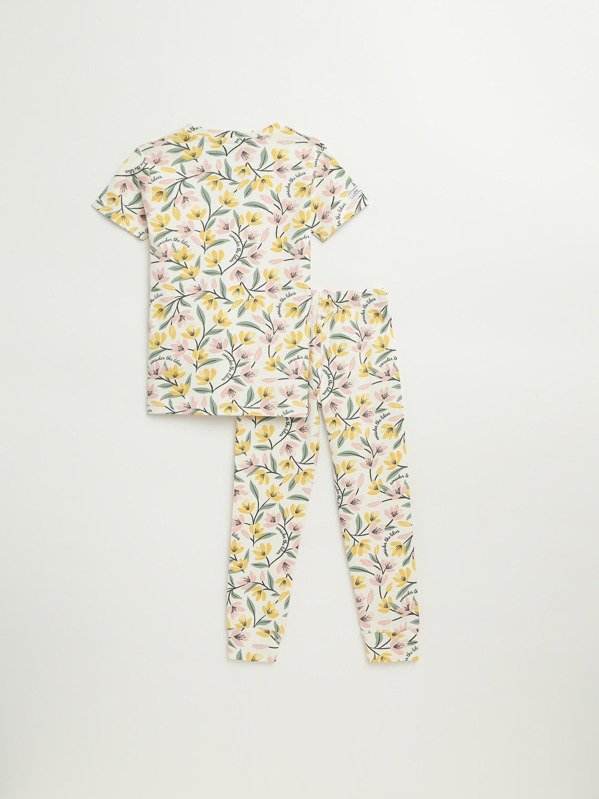 Consider The Lilies Short Sleeve Set Cotton