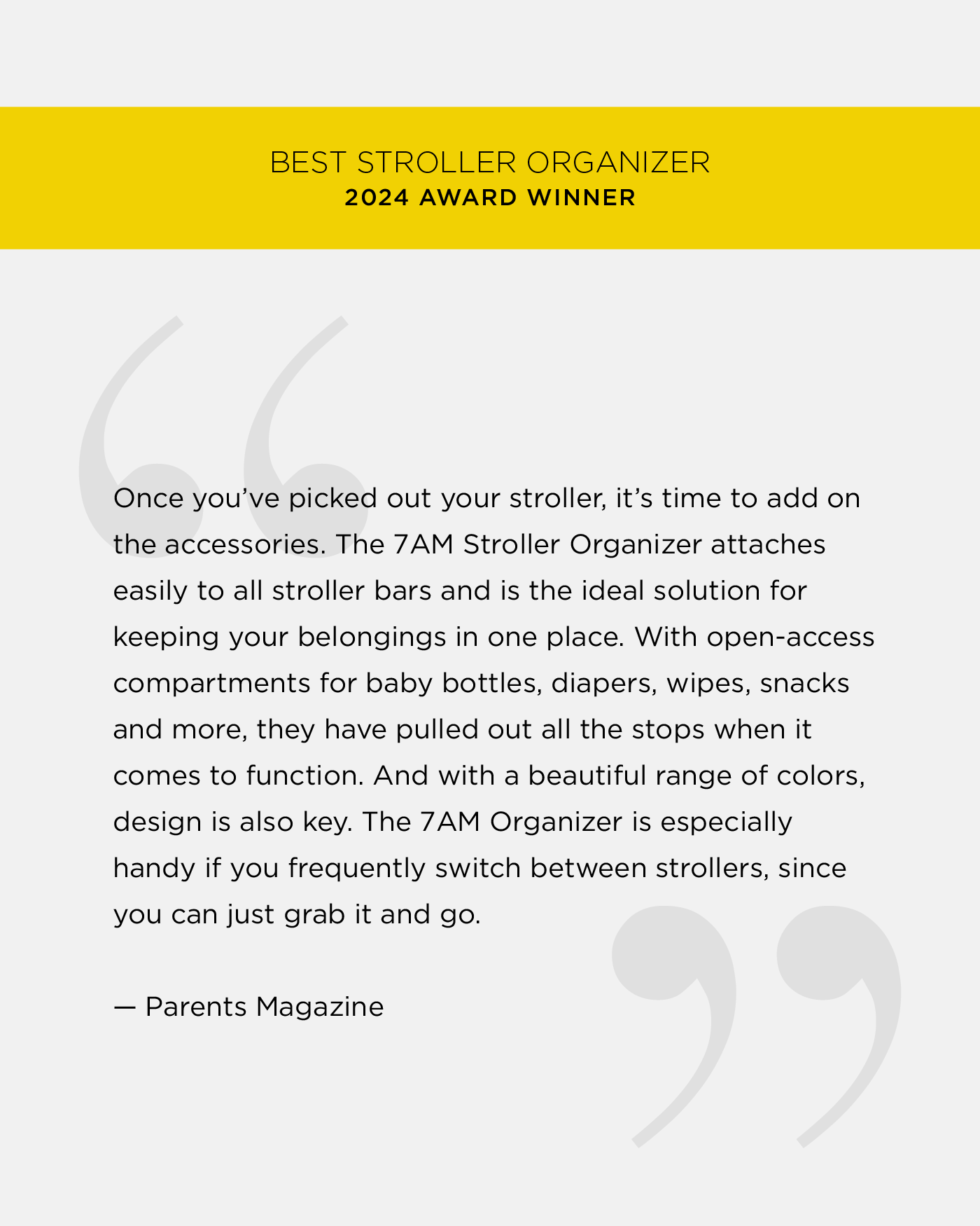 Stroller Organizer - Ash