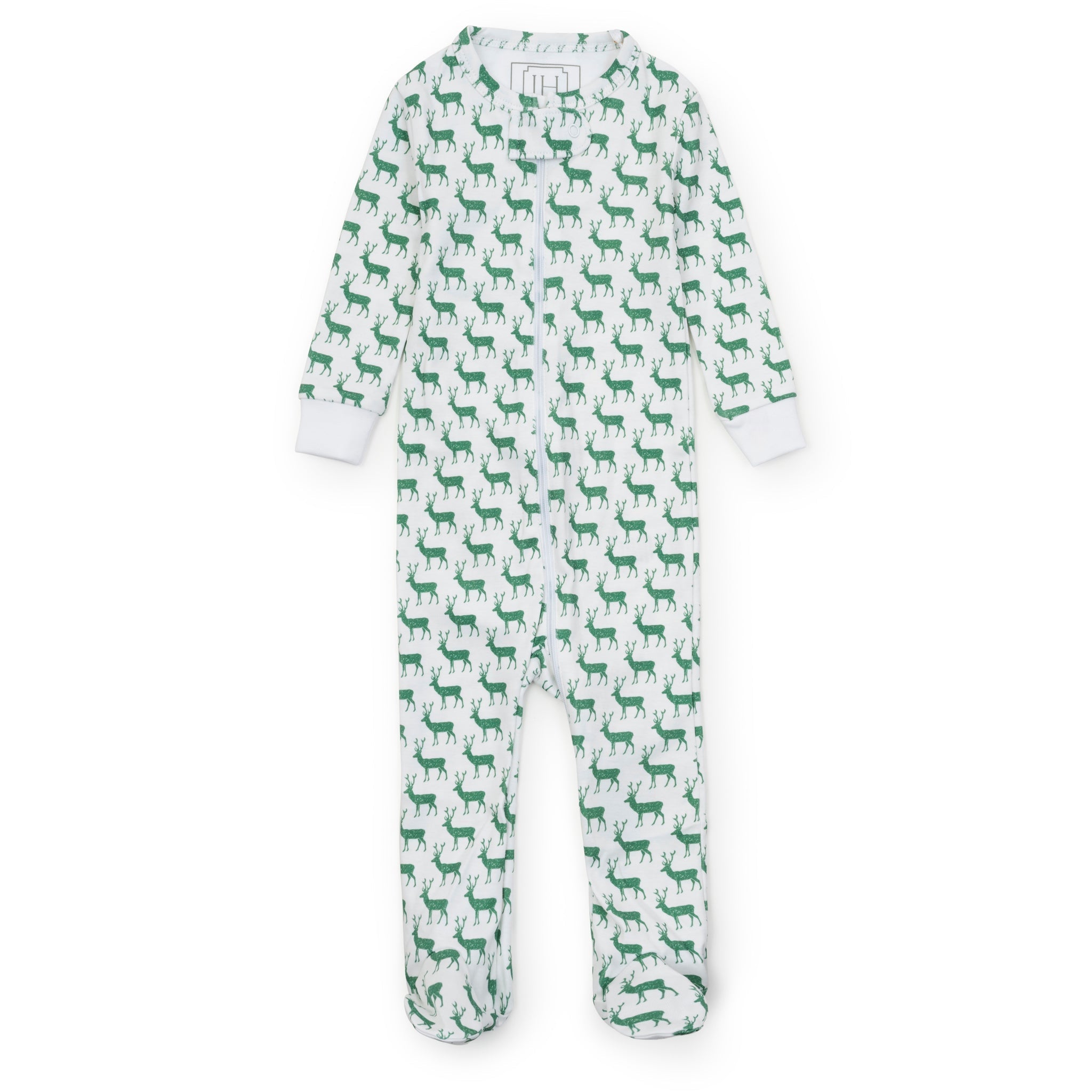 Parker Boys' Zipper Pajama - Woodland Deer