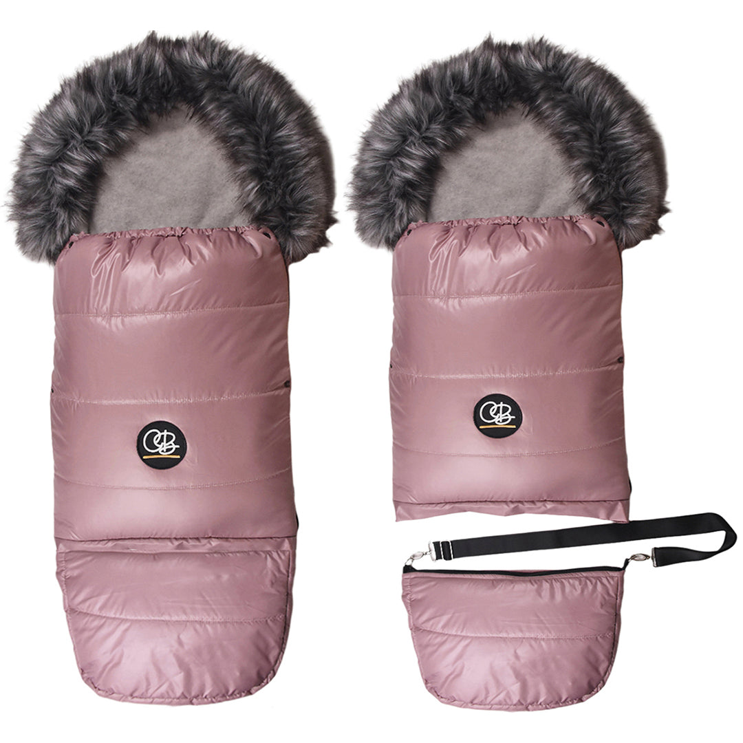 Pastel Pink Organic Premium Wool Adjustable Footmuff