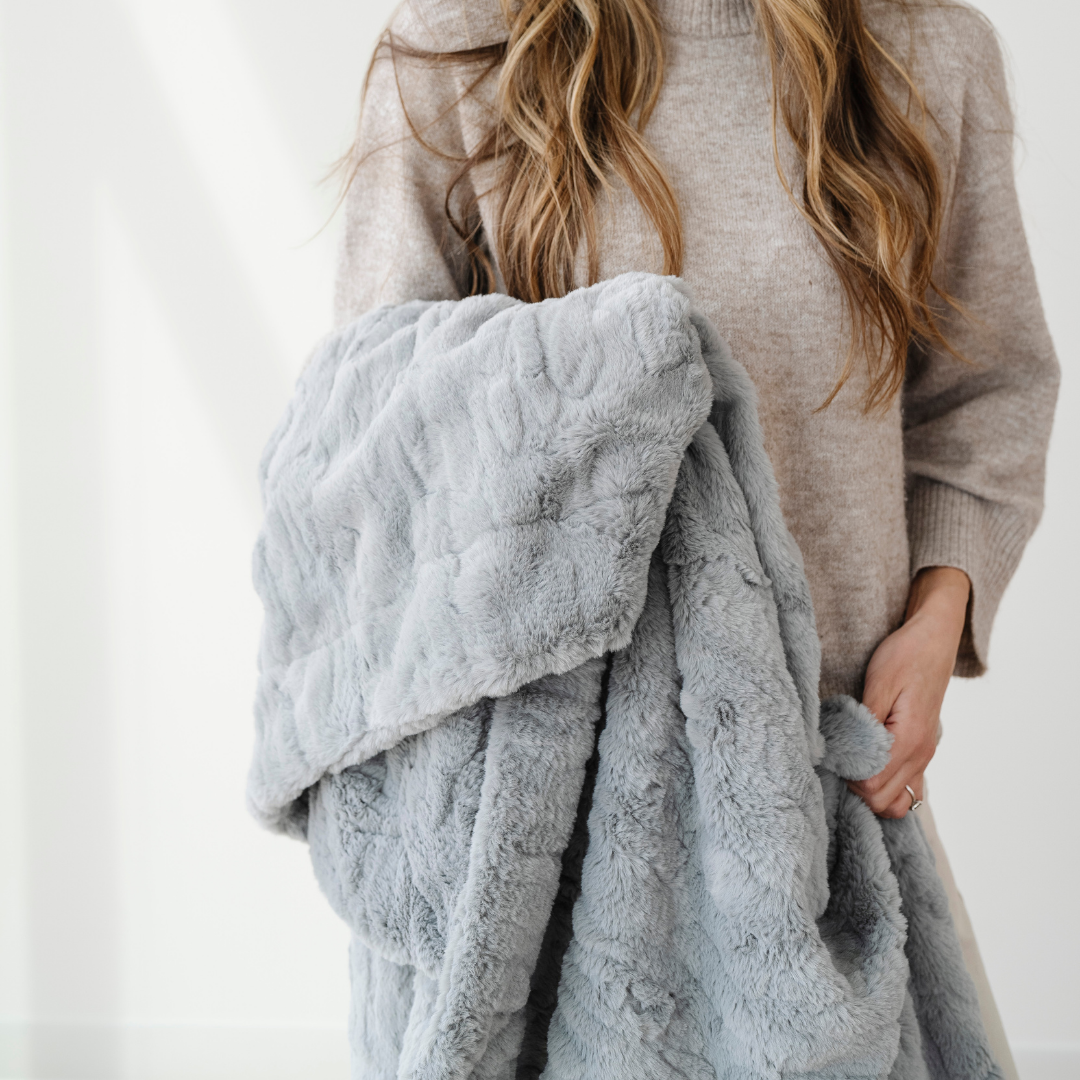 Patterned Faux Fur Xl Throw Blankets