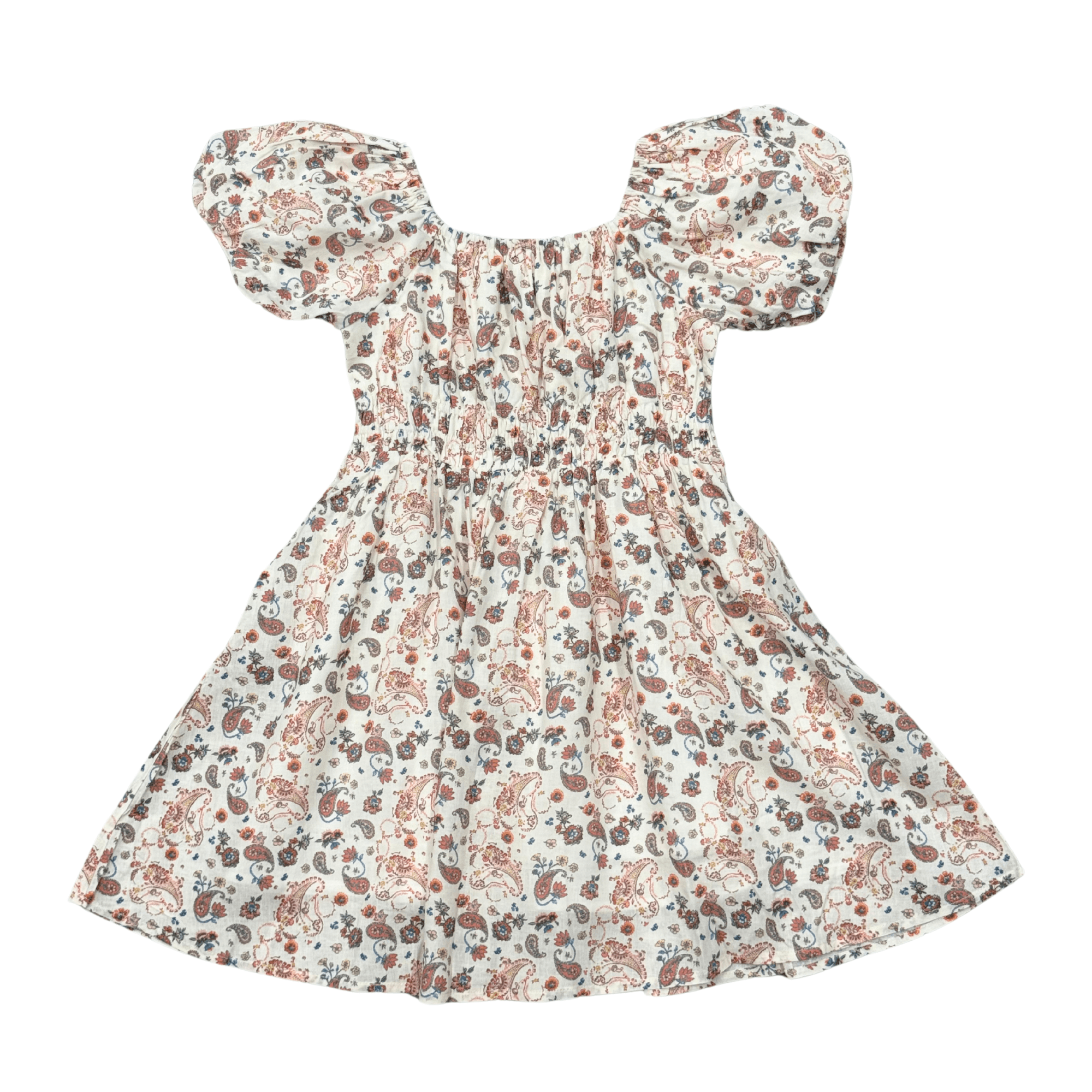 Peasant Bubble Sleeve Dress