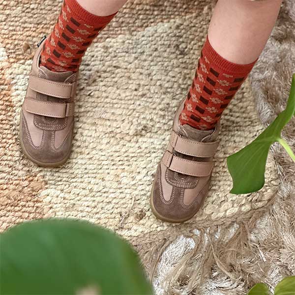 Pele Velcro Sneakers Hazel Leather