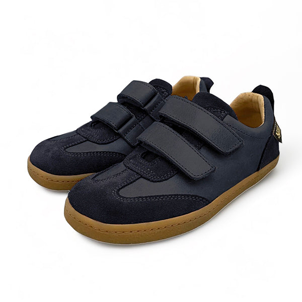 Young Soles London Baby Sneakers – Navy Leather Velcro Straps