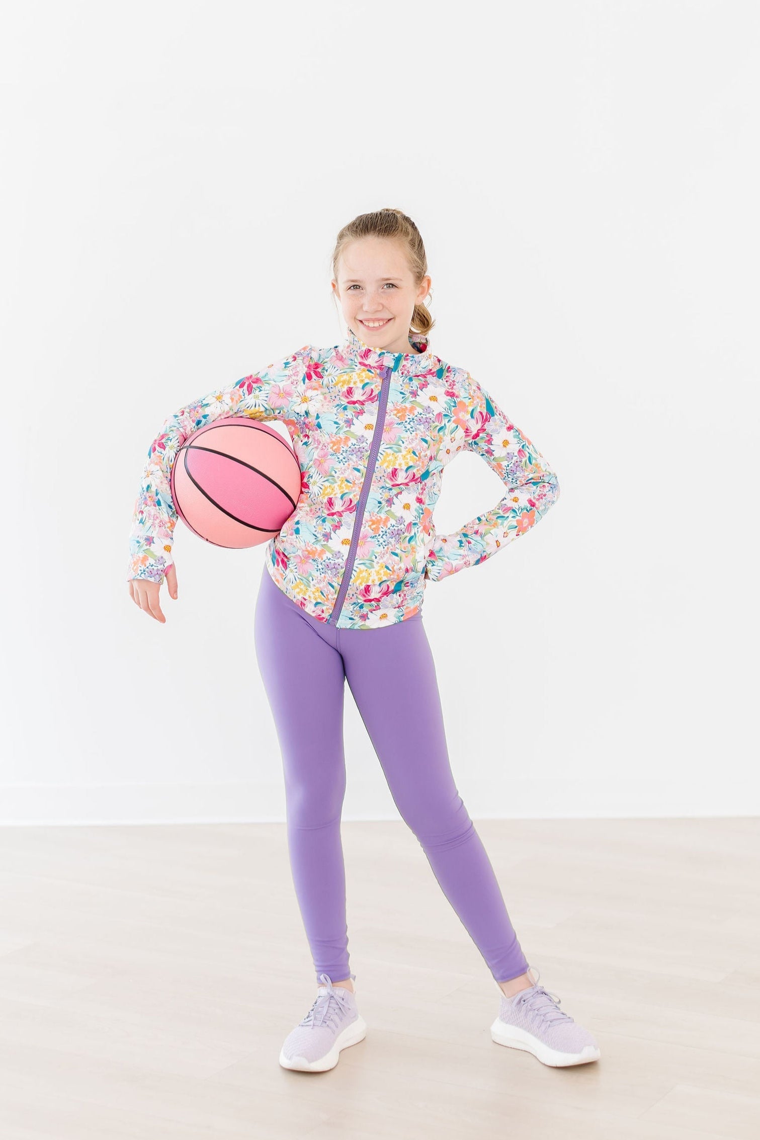 Petal Power Full-zip Ruffle Active Jacket