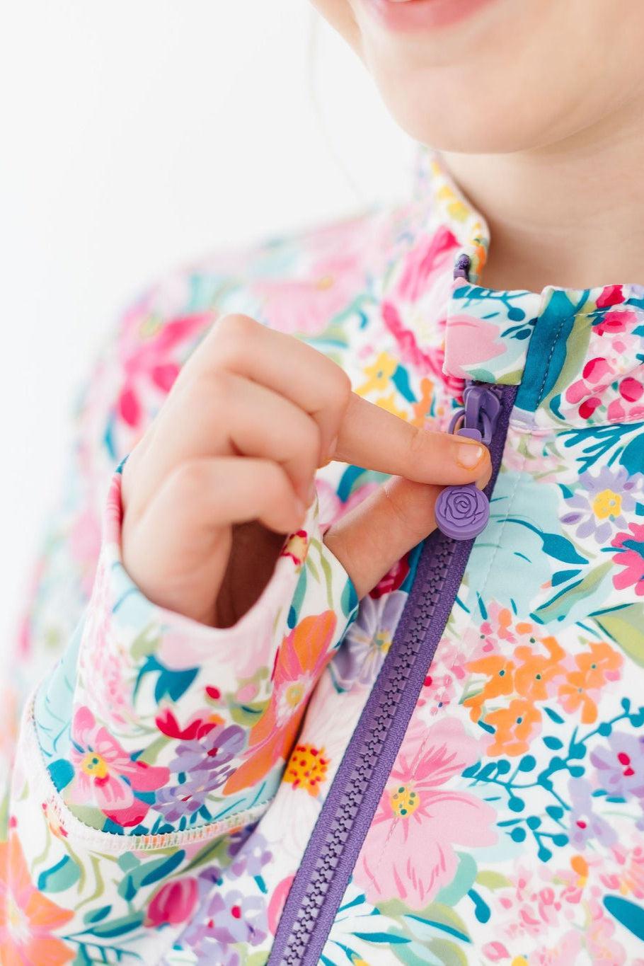 Petal Power Full-zip Ruffle Active Jacket