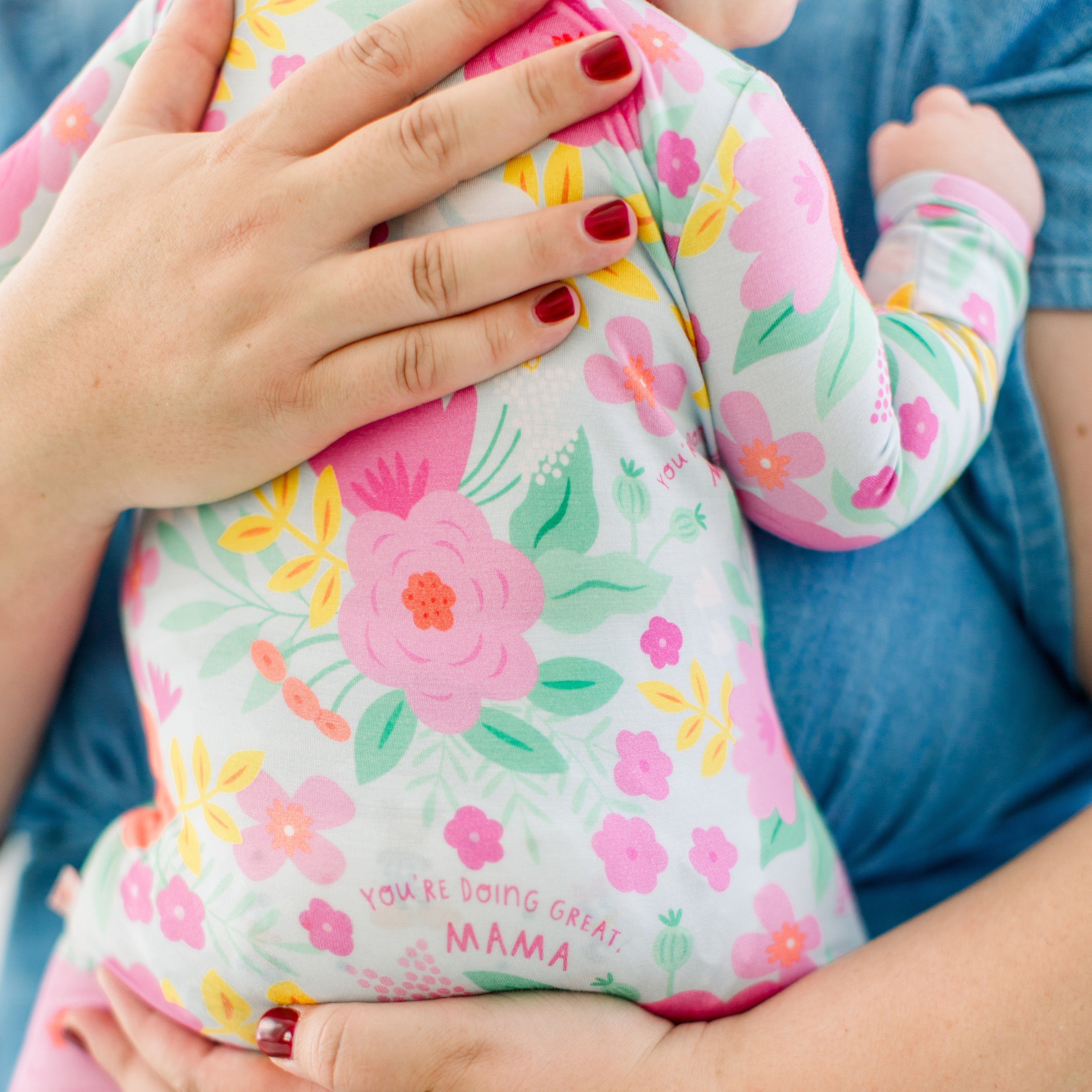 The Second-skin Footie | Flower Power | "you're Doing Great, Mama"