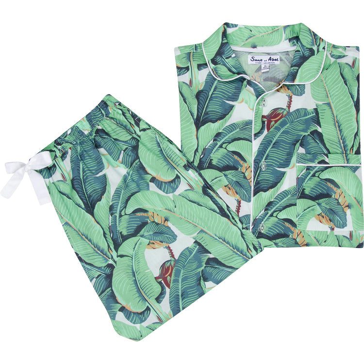 Men's Martinique® Banana Leaf Shirt + Pj Pant Set