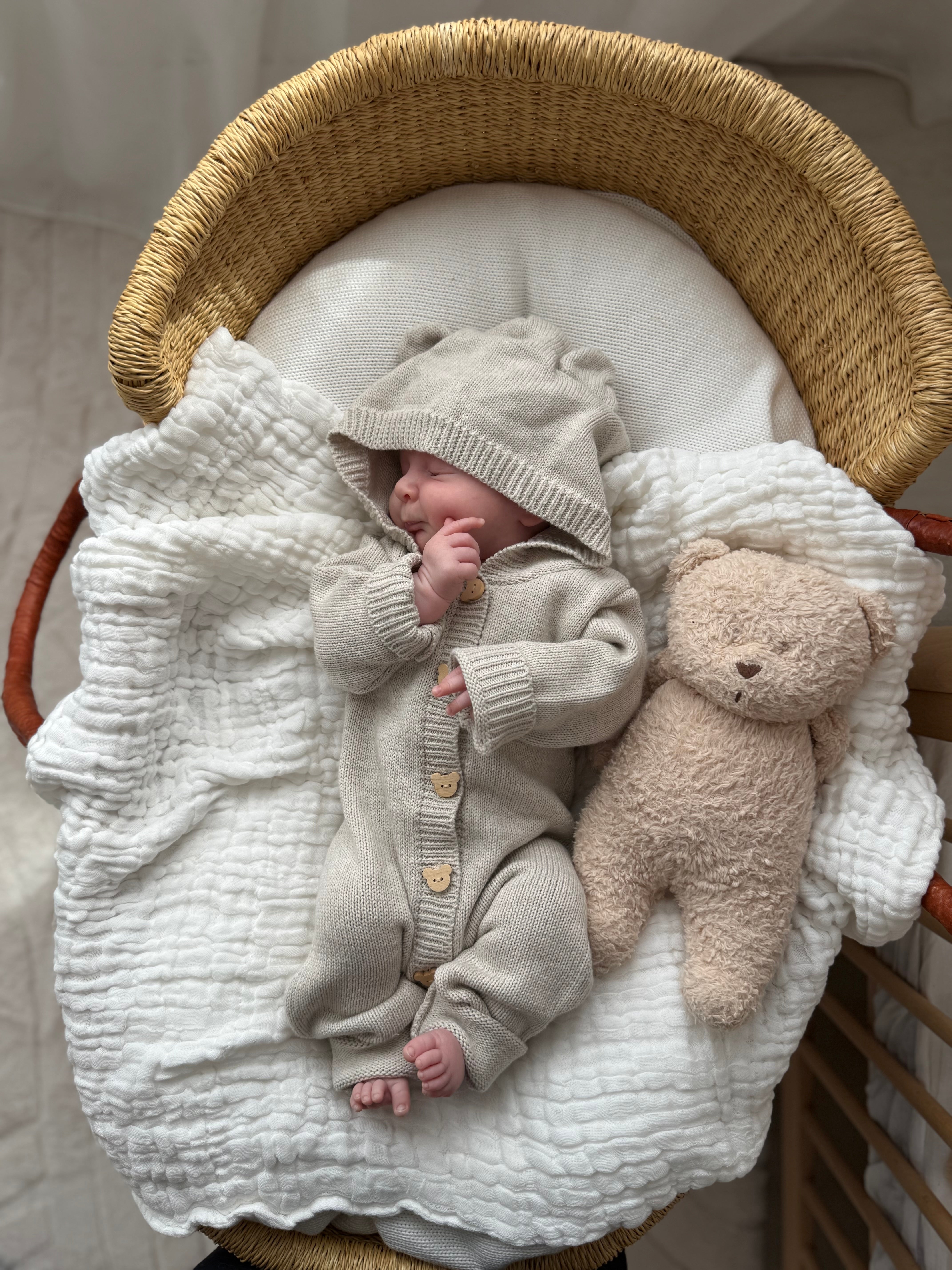 Bear Cub Jumpsuit - Natural