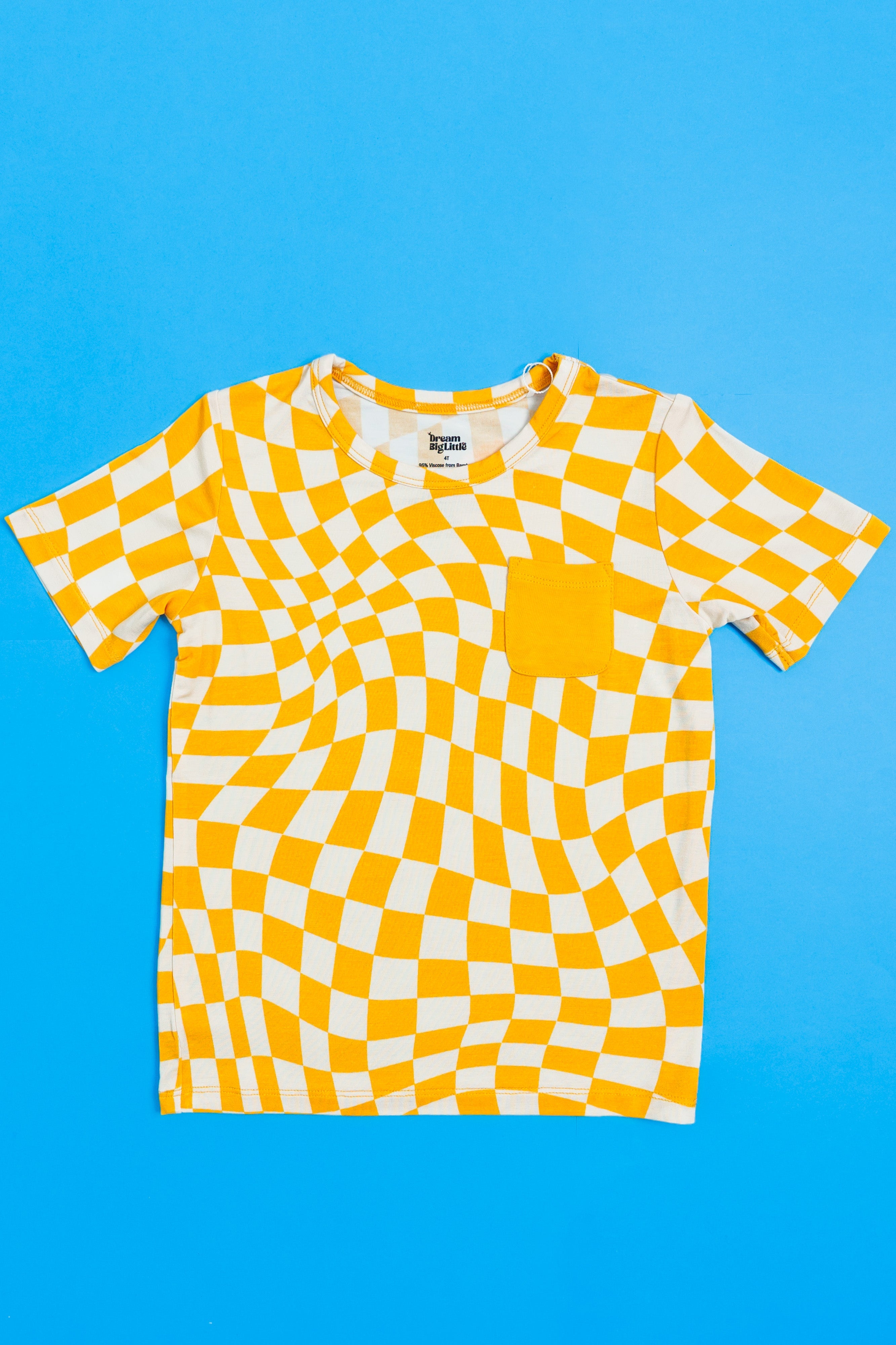 Sunshine Wave Checks Dream Pocket Tee
