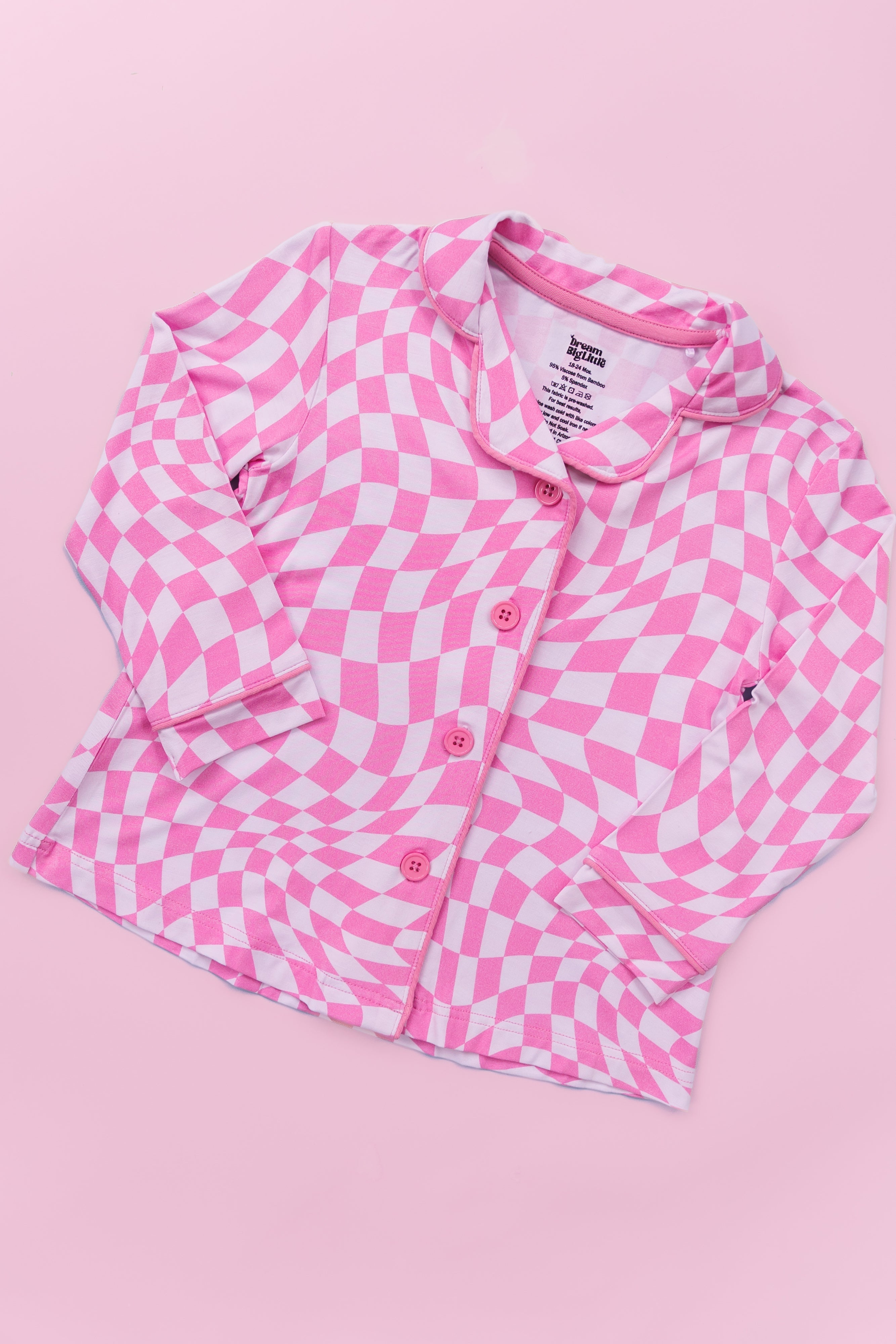 Bubblegum Wavy Checkers Girl's Dream Gown