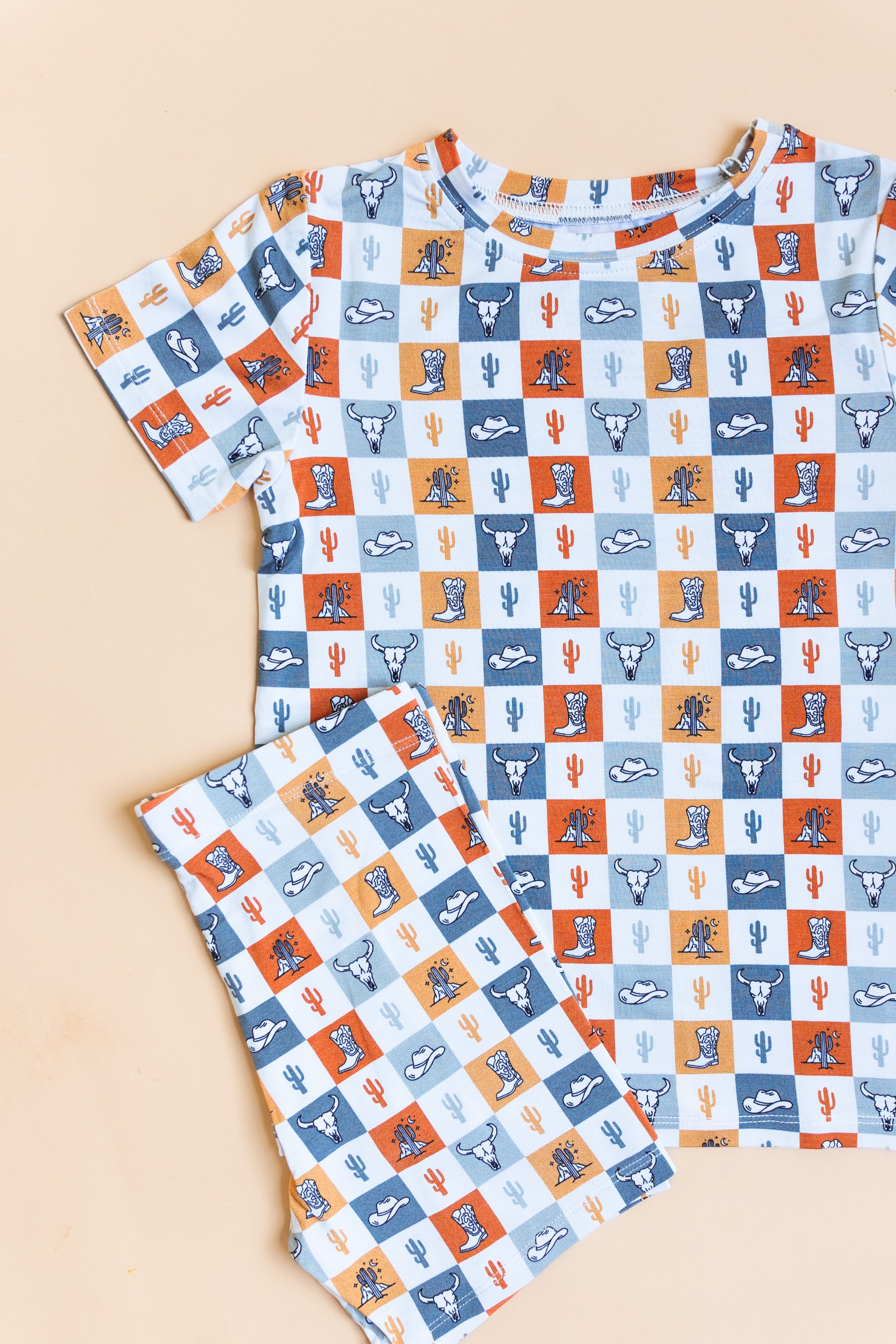 Wild West Checkers Dream Short Set