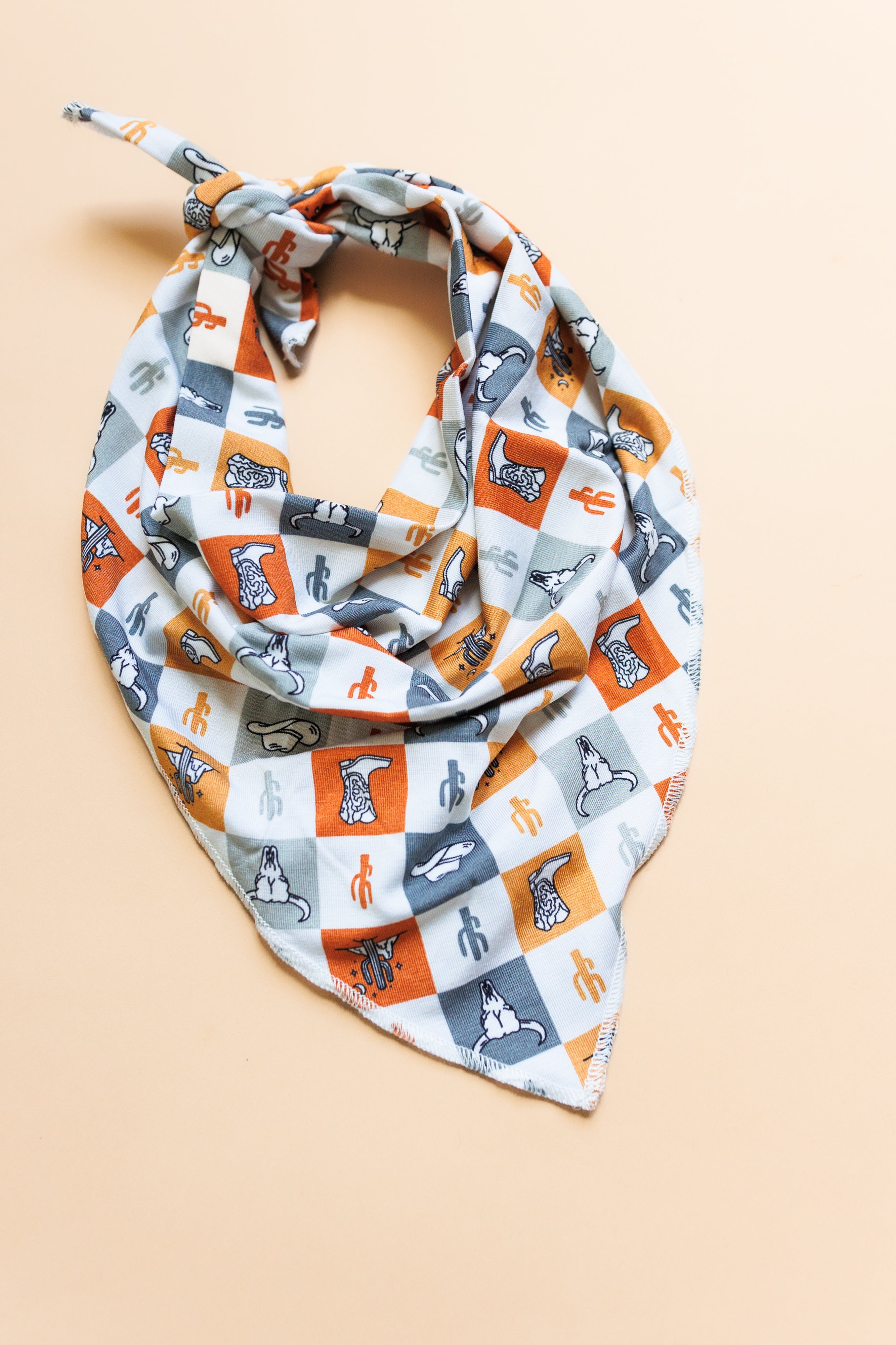 Wild West Checkers Dream Dog Bandana