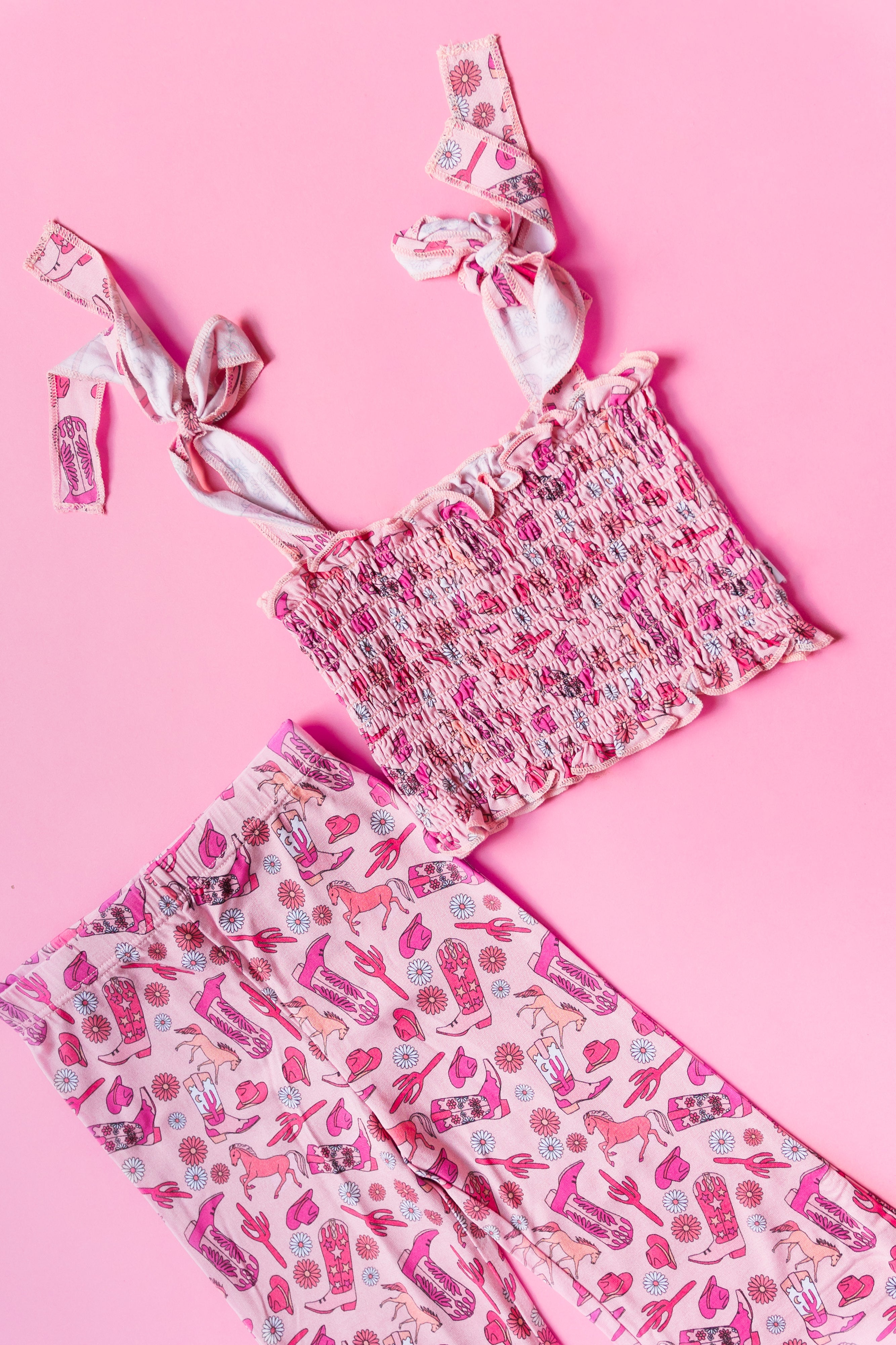 Stay Wild Cowgirl Dream Smocked Flare Set