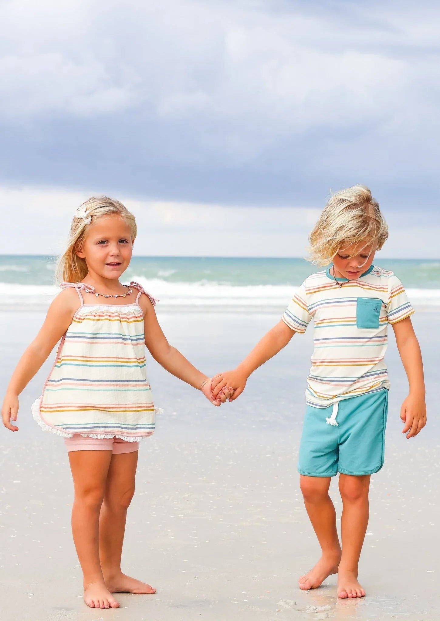 Kid's Coastal Stripe Set