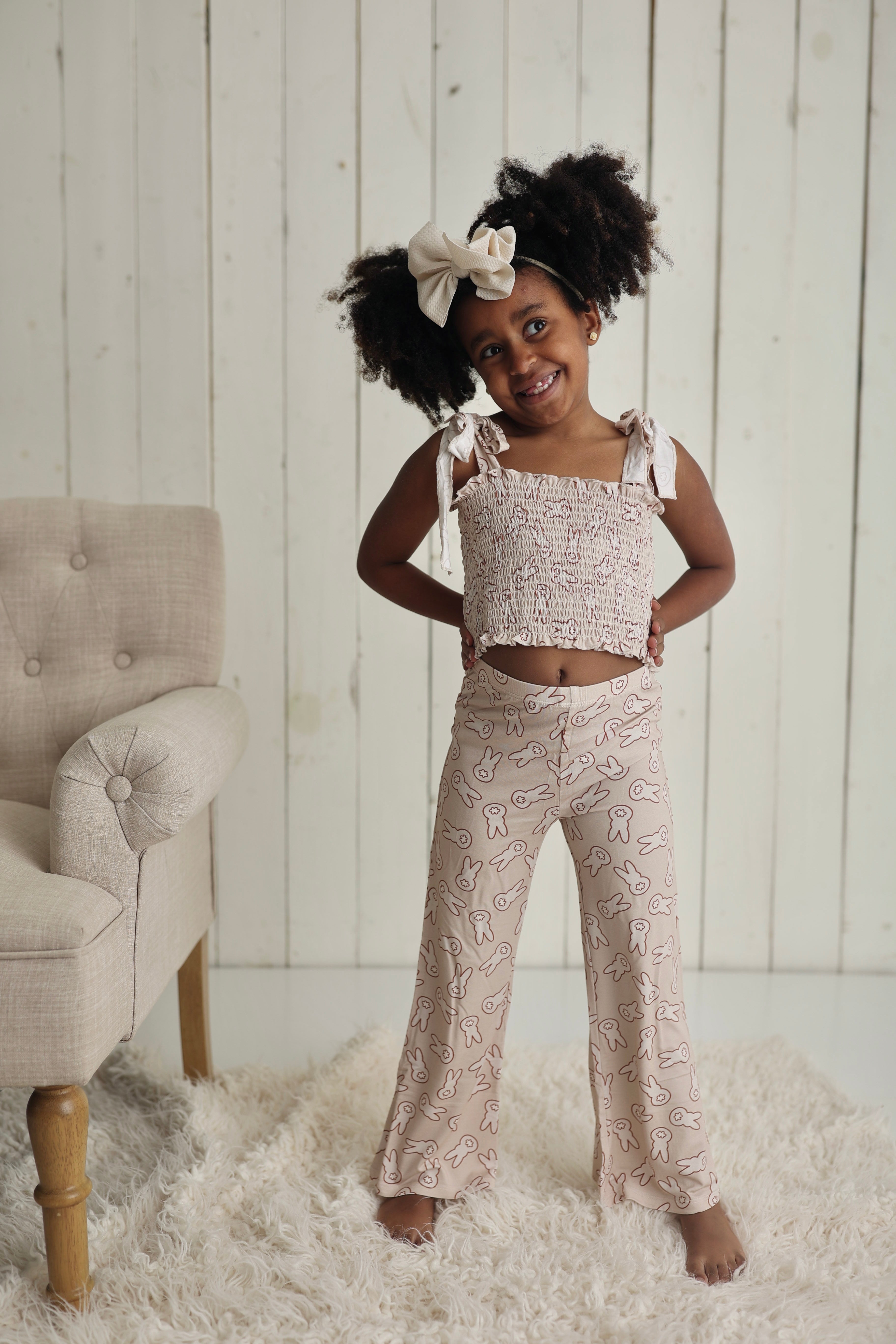 Bunny Tails Dream Smocked Flare Set