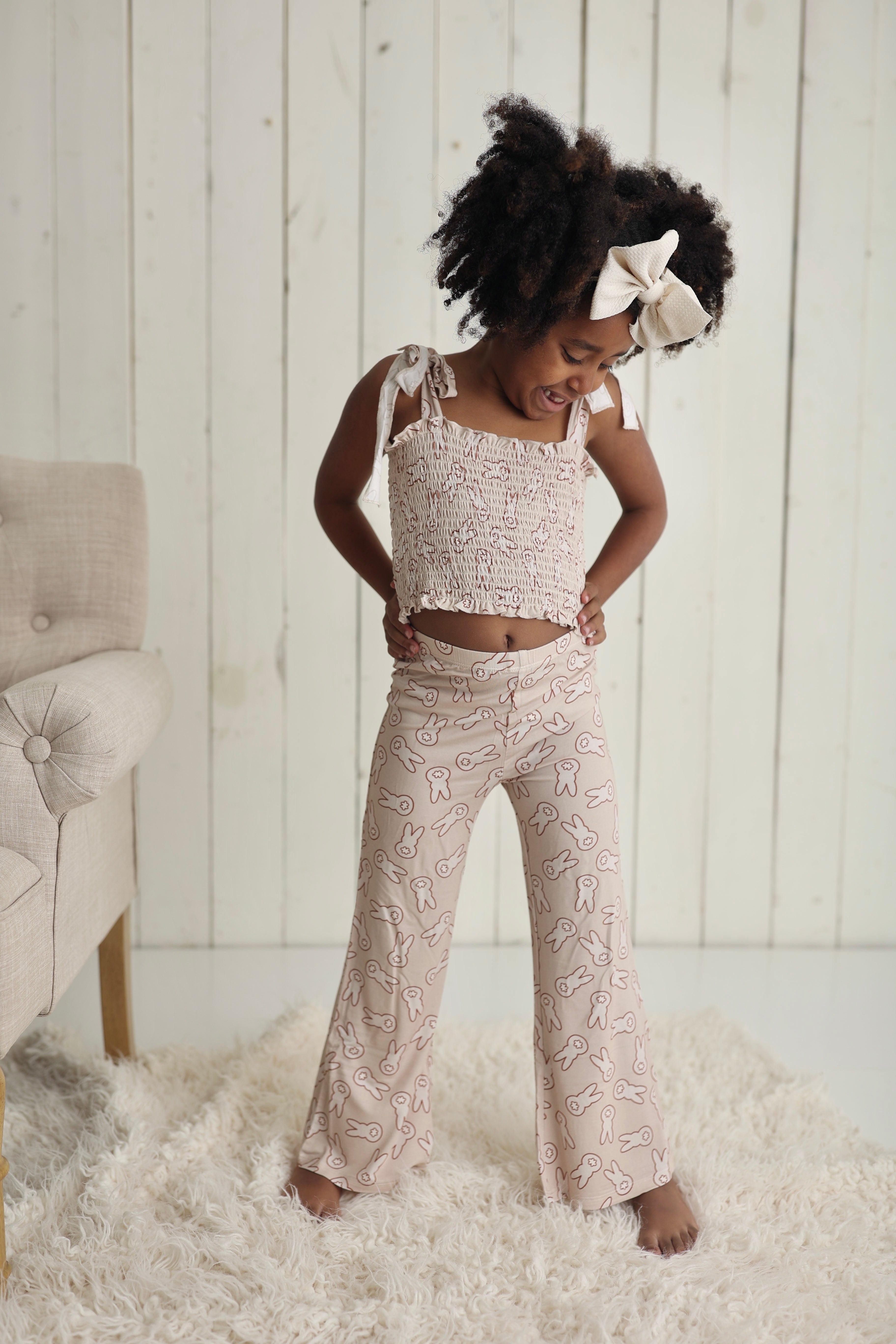 Bunny Tails Dream Smocked Flare Set