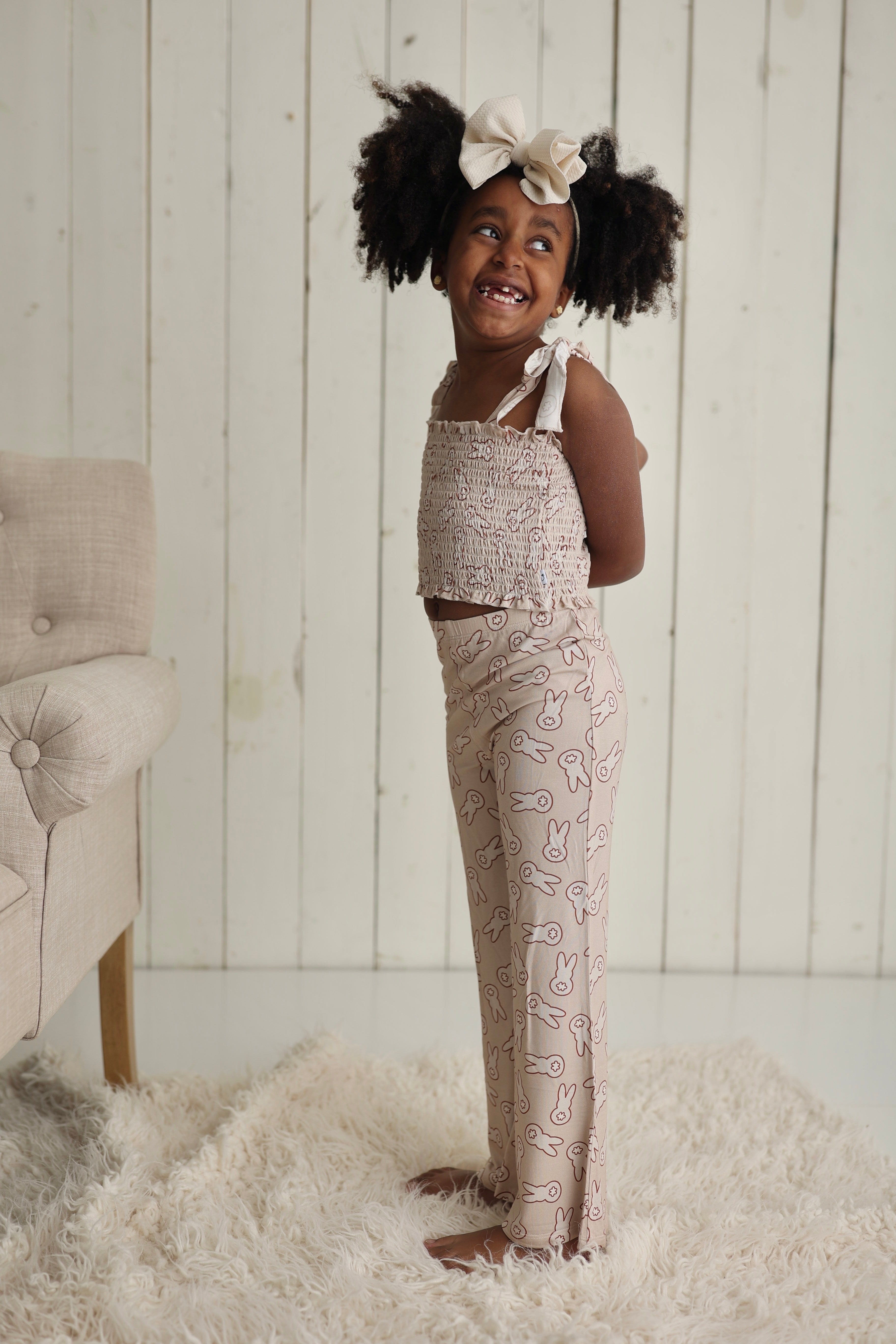 Bunny Tails Dream Smocked Flare Set