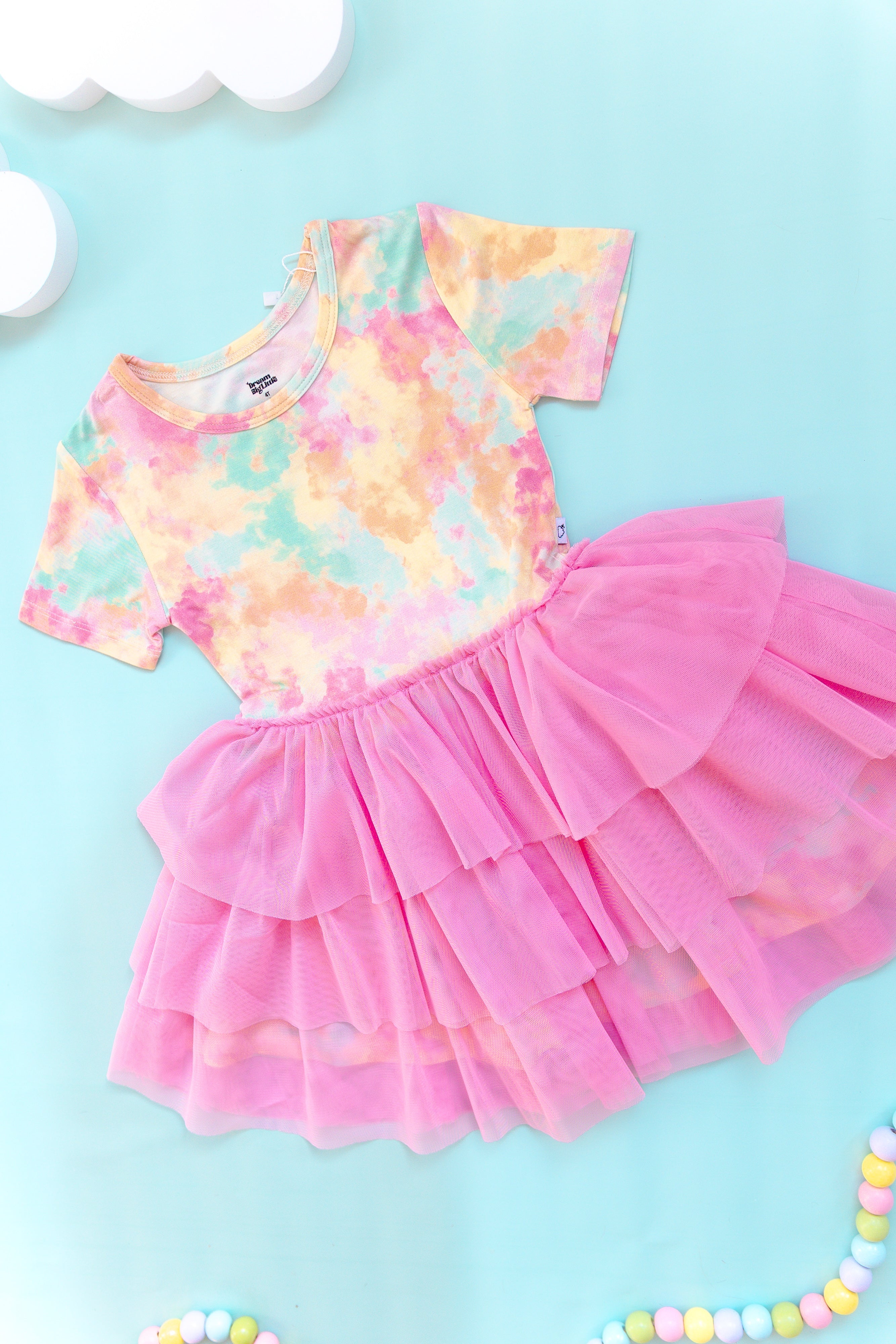 Rainbow Clouds Dream Tutu Dress