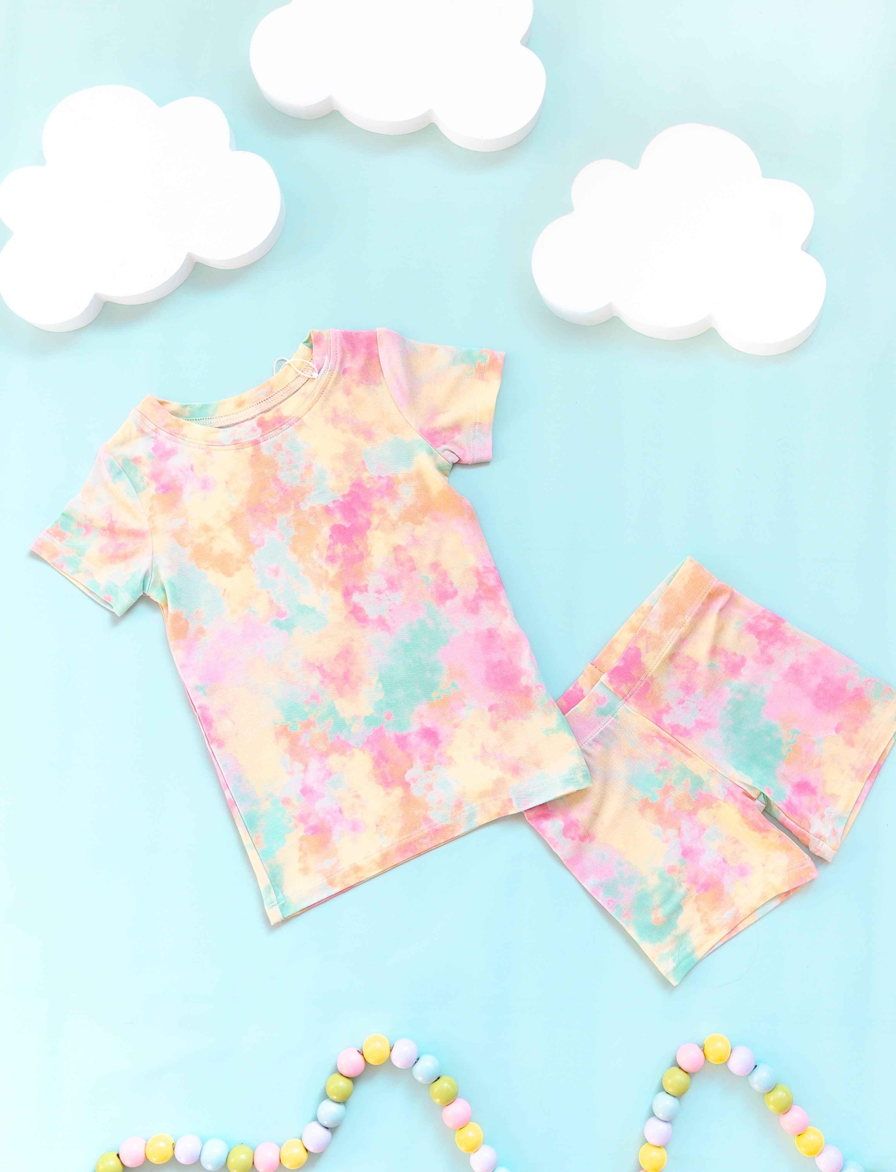 Rainbow Clouds Dream Short Set