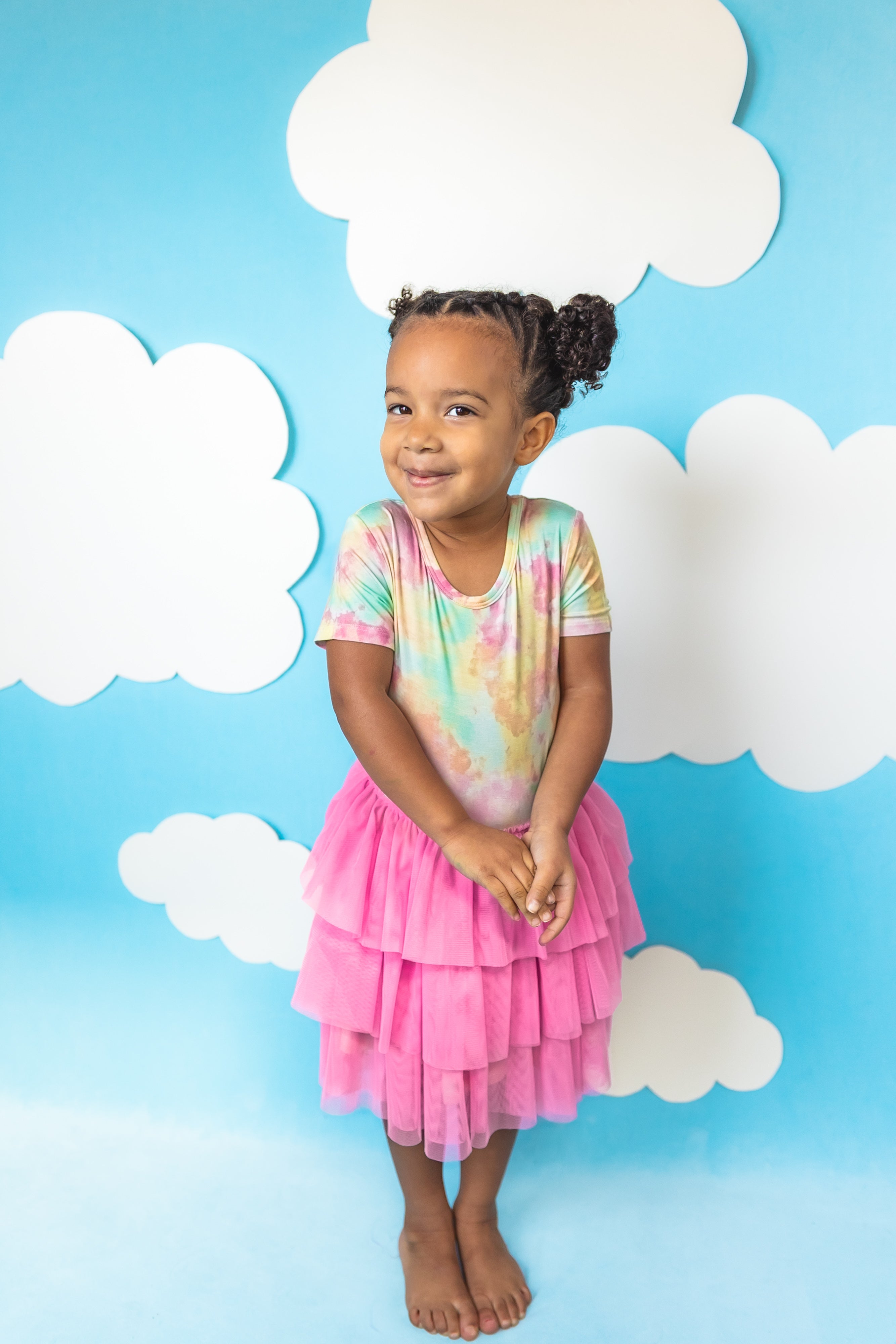 Rainbow Clouds Dream Tutu Dress