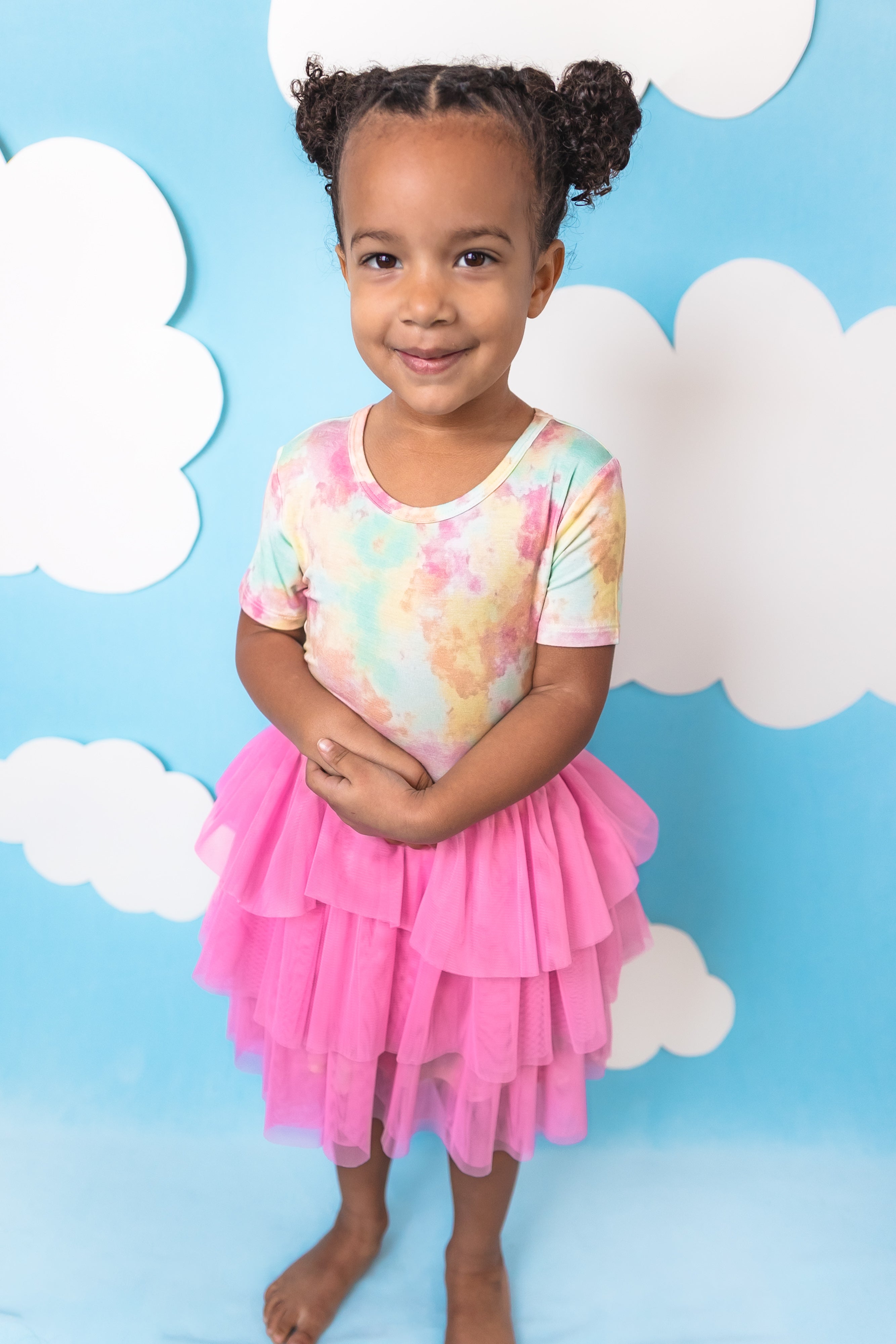 Rainbow Clouds Dream Tutu Dress