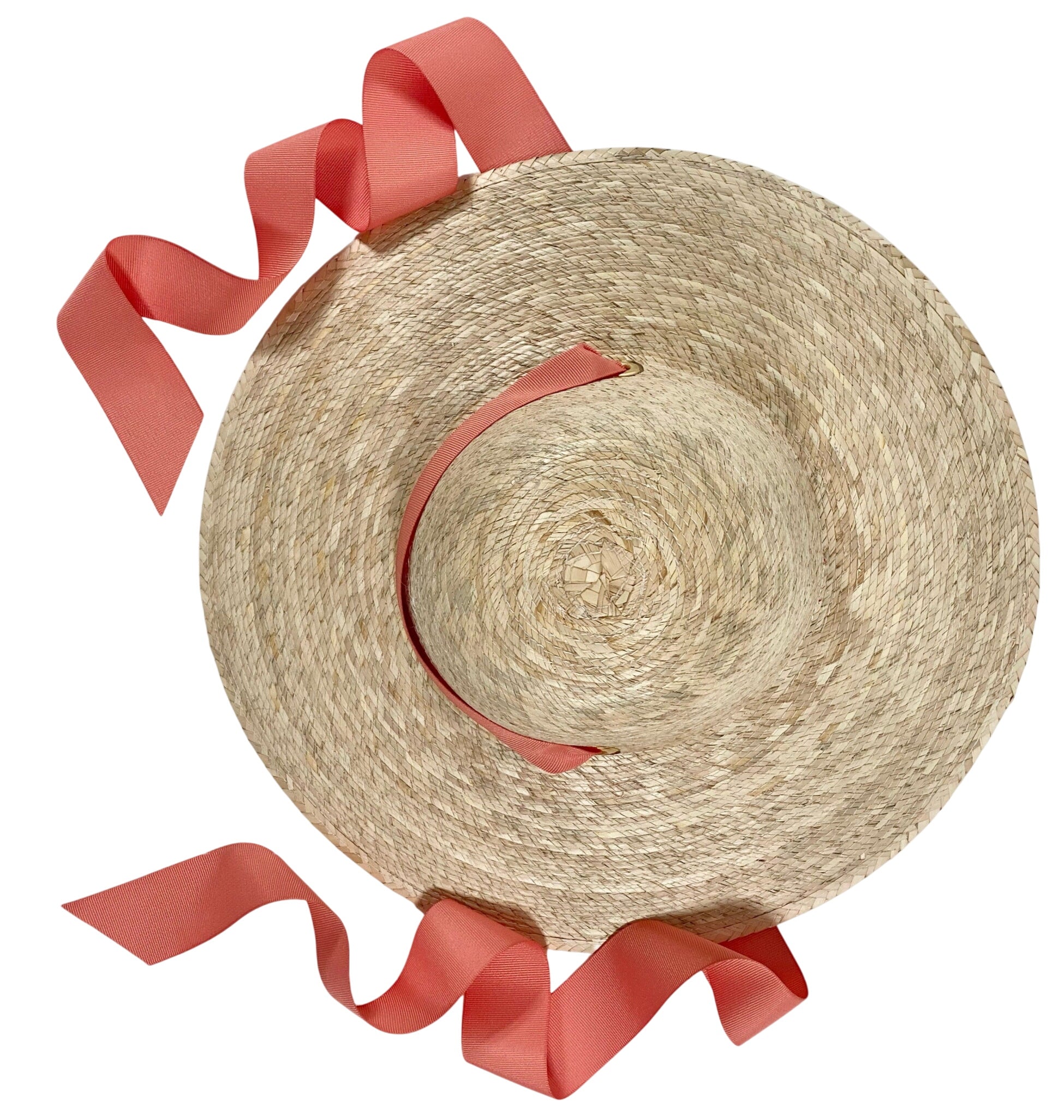 Buttercup Little Girl’s Hat - Peachy Pink Grosgrain