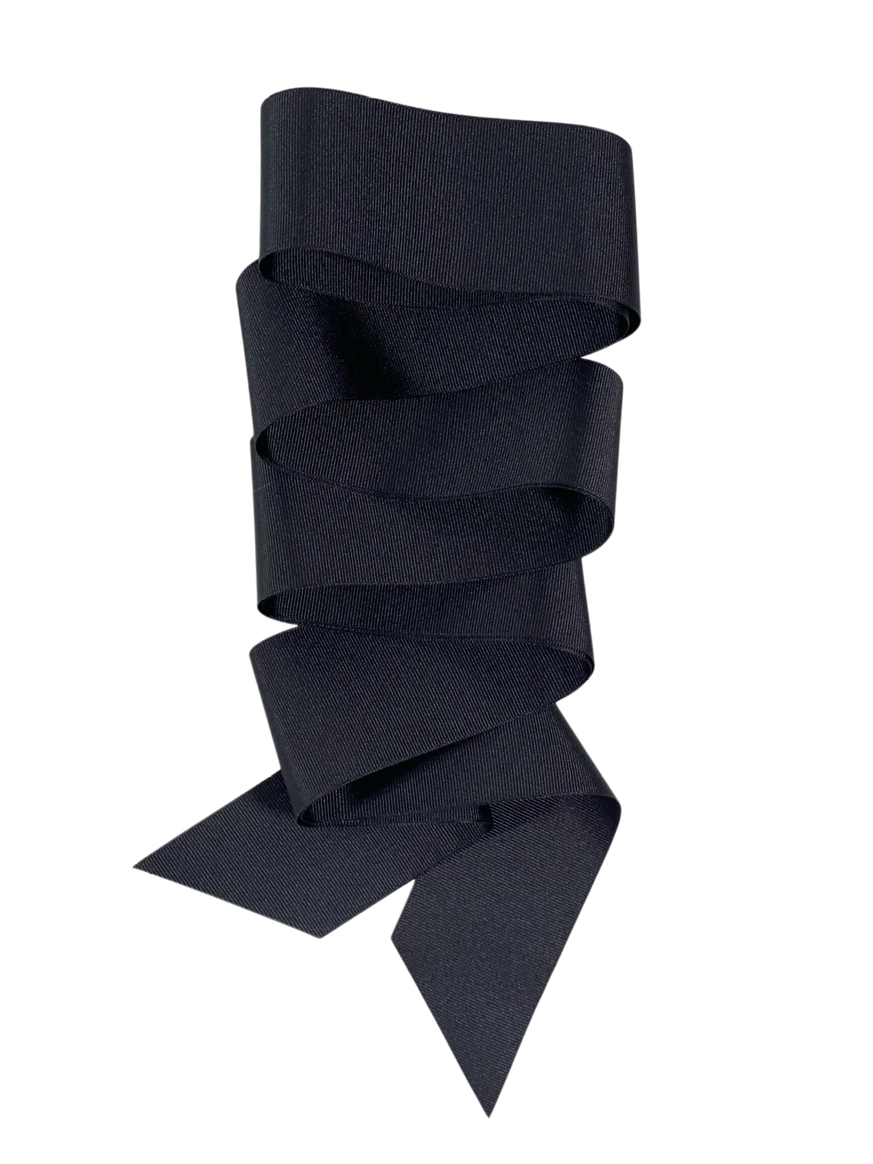 Black Grosgrain Ribbon - Long