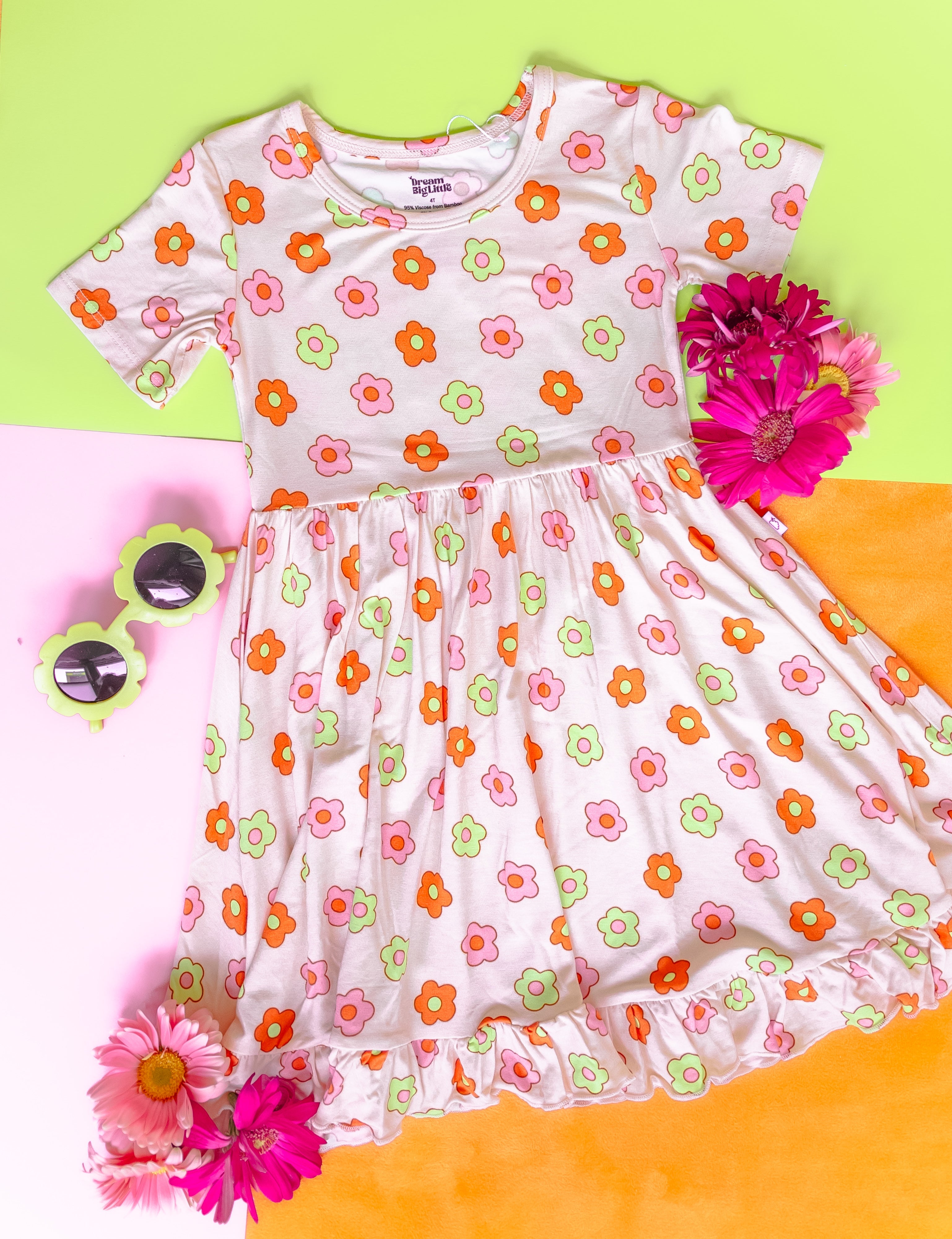 Feelin' Flowerful Dream Ruffle Dress