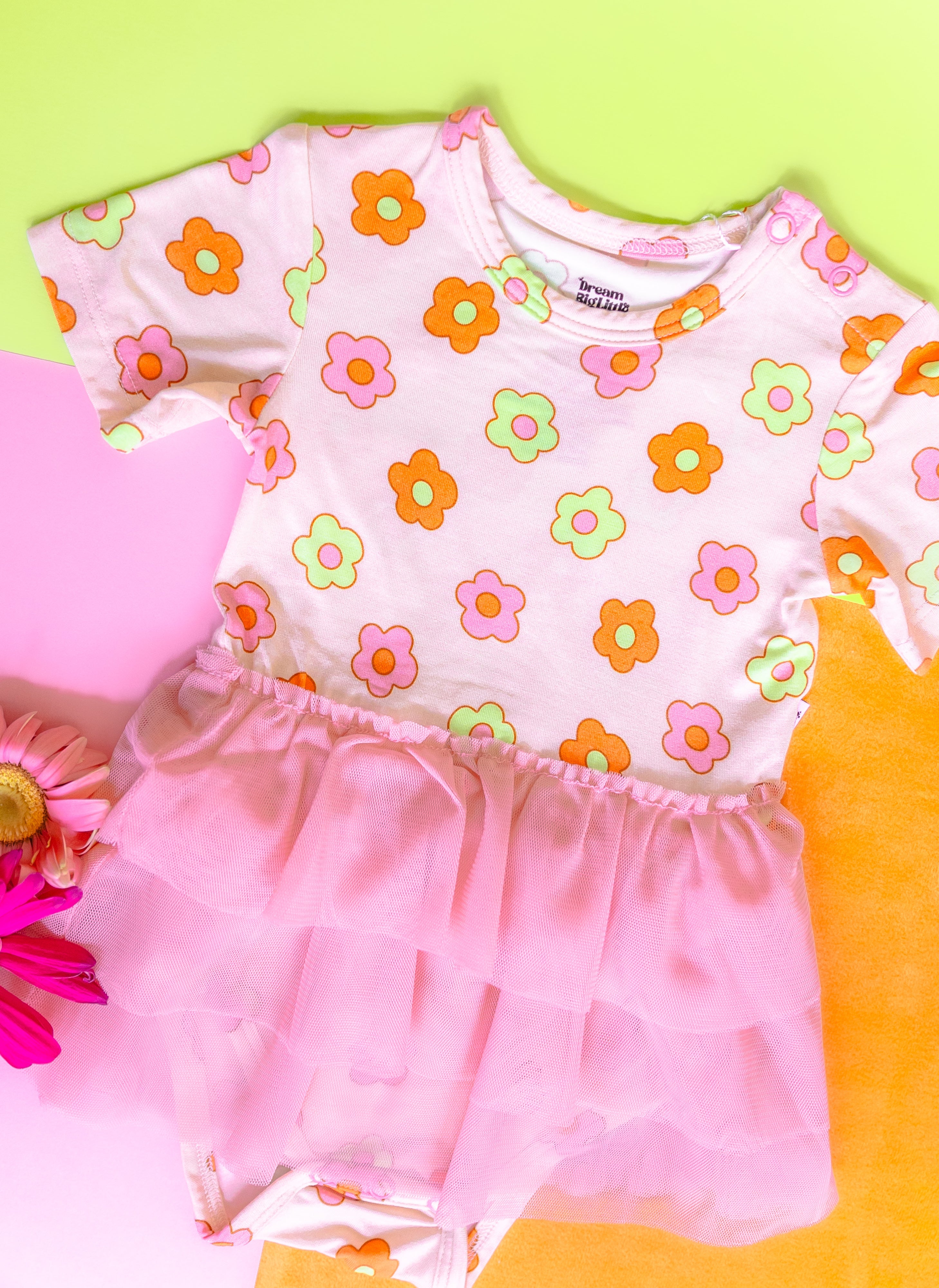 Feelin' Flowerful Dream Tutu Bodysuit Dress
