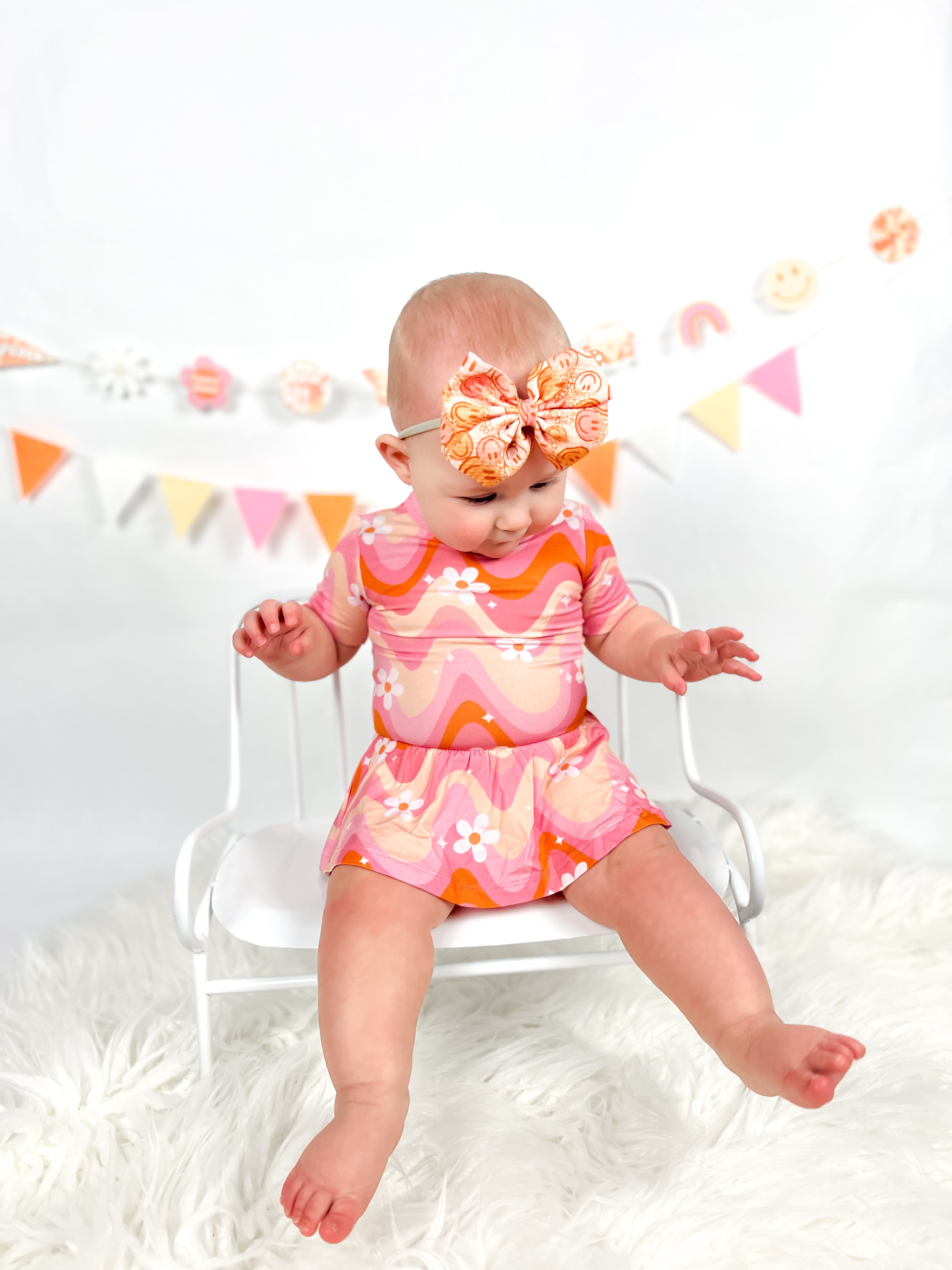 Groovy Floral Dream Bodysuit Dress